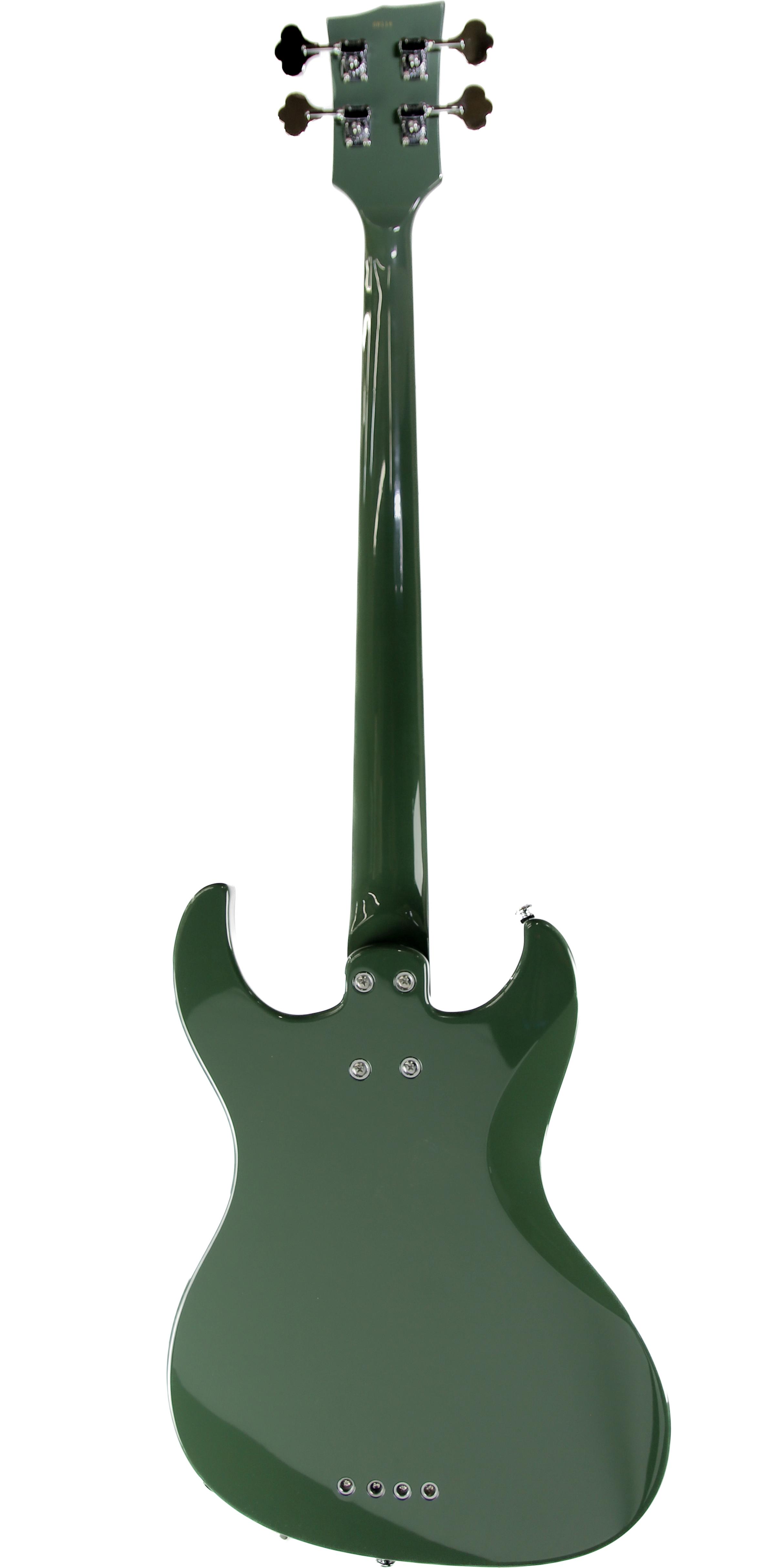 Dunable Gnarwhal DE Bass Guitar in Olive Green - GN-B-OG-Back.jpg