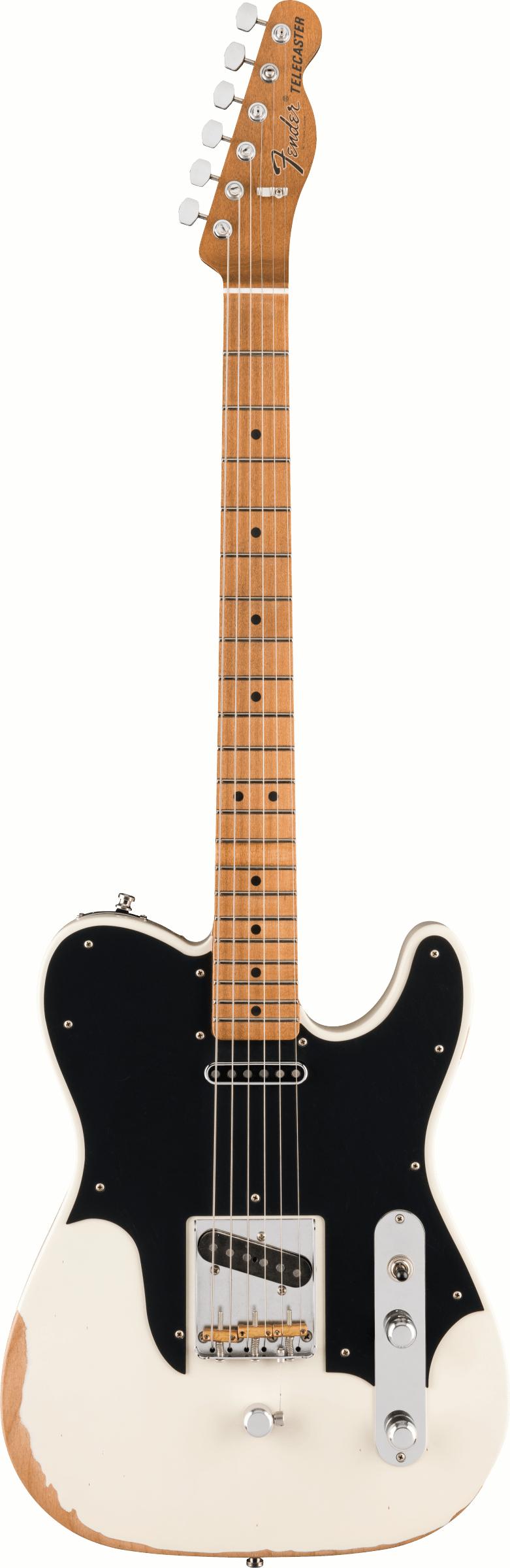Fender John Osborne Signature Telecaster Electric Guitar in Olympic White - 0140372305-Front.jpg