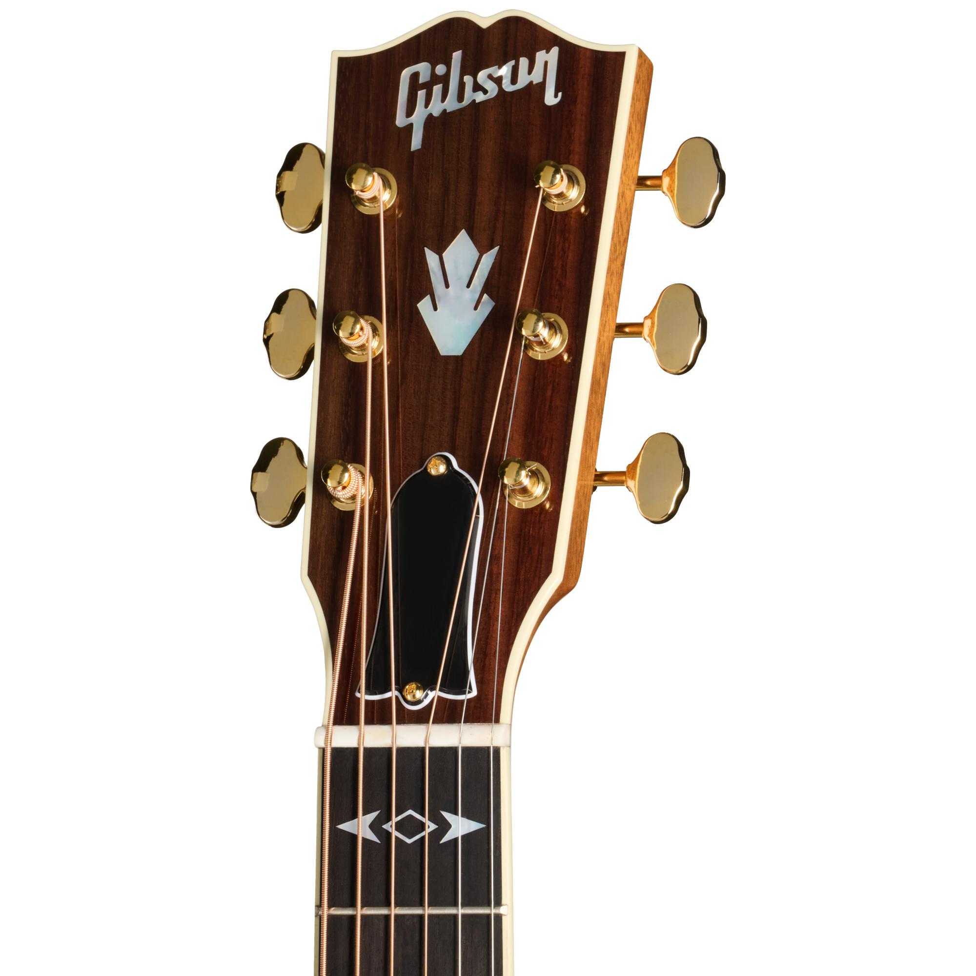 Gibson Songwriter Recording Artist Electro Acoustic Guitar in Rosewood Burst - MCSSSWRARB_3_Headstock.jpg