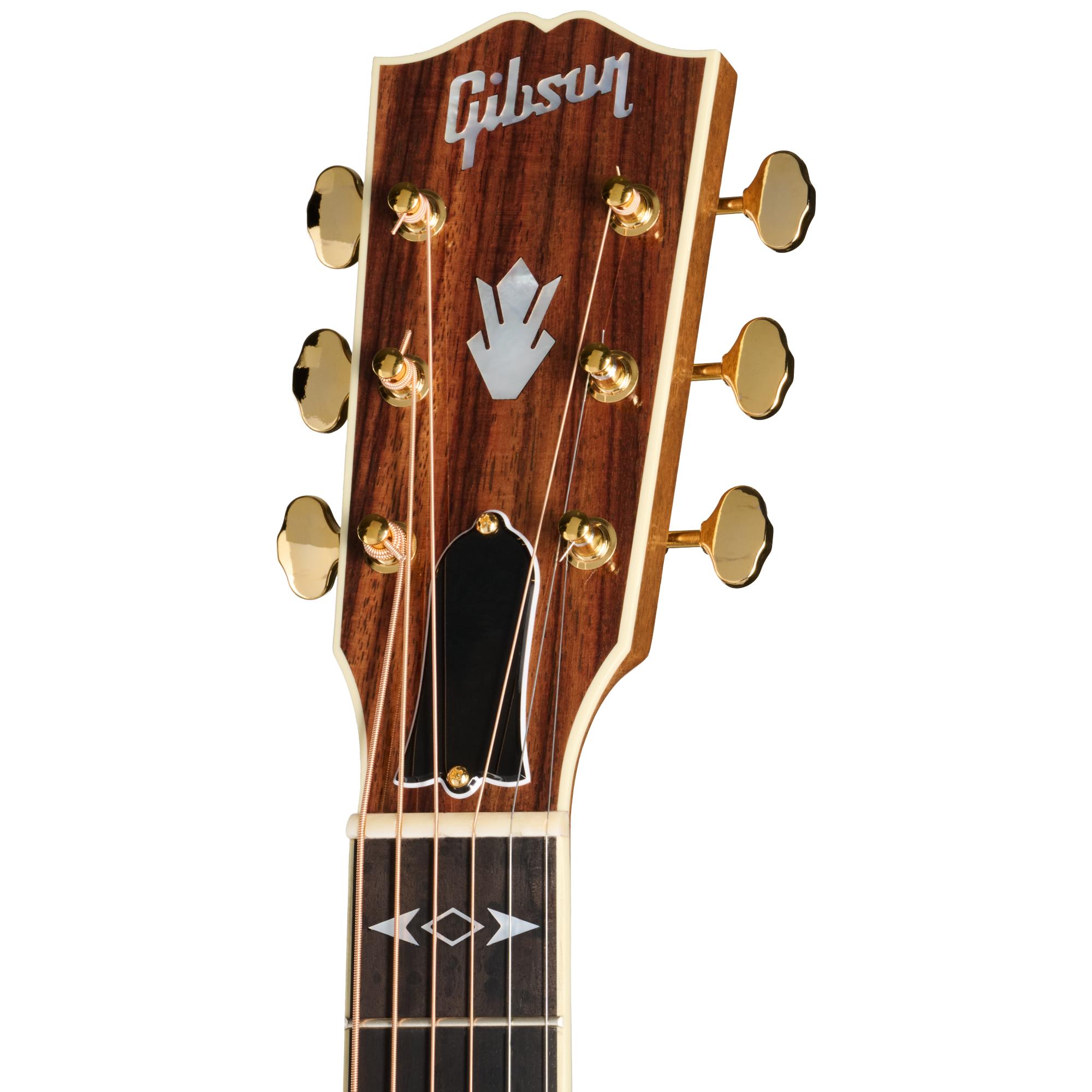 Gibson Songwriter Recording Artist Electro Acoustic Guitar in Antique Natural - MCSSSWRAAN_3_Headstock.jpg