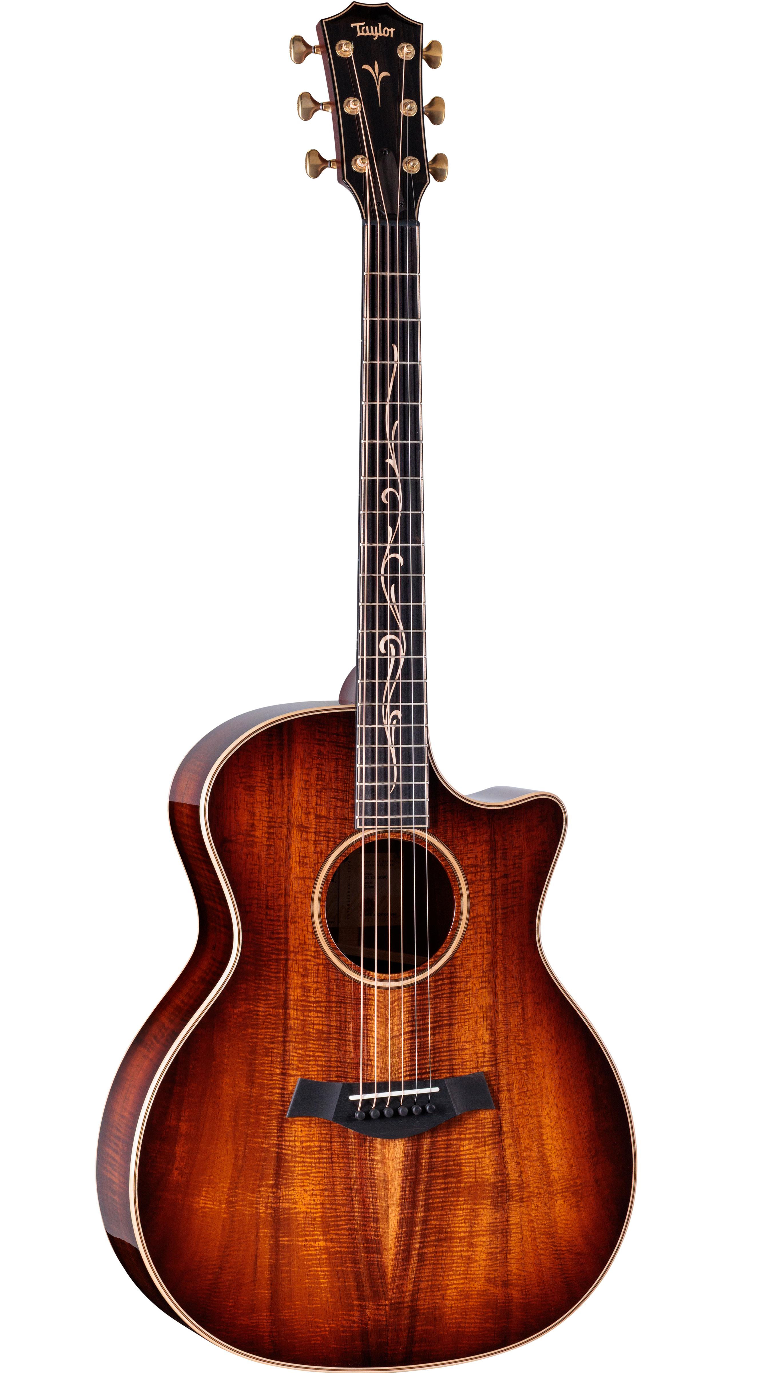 Taylor Next Generation K24ce Hawaiian Koa Electro Acoustic Guitar in Shaded Edgeburst - Taylor-K24ce-2026-Spec-1211075090-FrontRight-2025.jpg