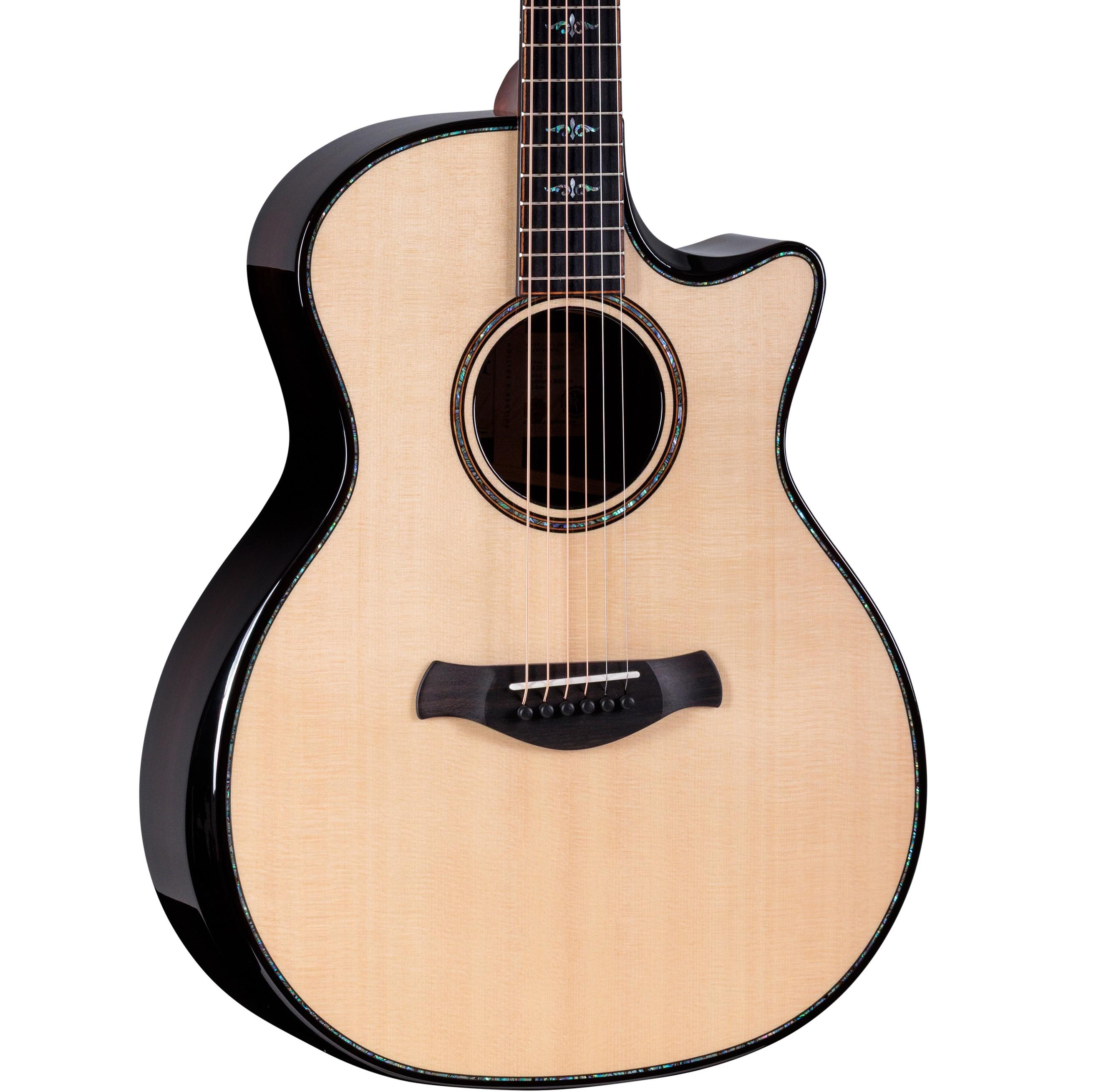 Taylor Next Generation 914ce Lutz Spruce Builders Edition Electro Acoustic Guitar in Kona Edgeburst - Taylor-Builder’s-Edition-914ce-(2026-Spec)-1210155087-FrontRight-cropped.jpg