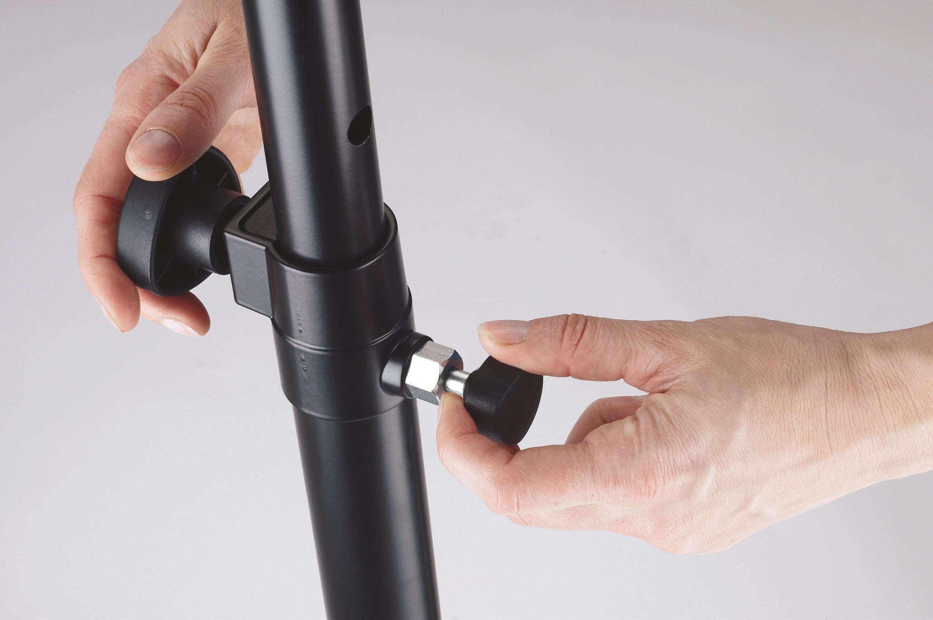 K&M 214/6 Heavy Duty Aluminium Tube Tripod PA Speaker Stand In Black,  - KM2146 (3).jpg