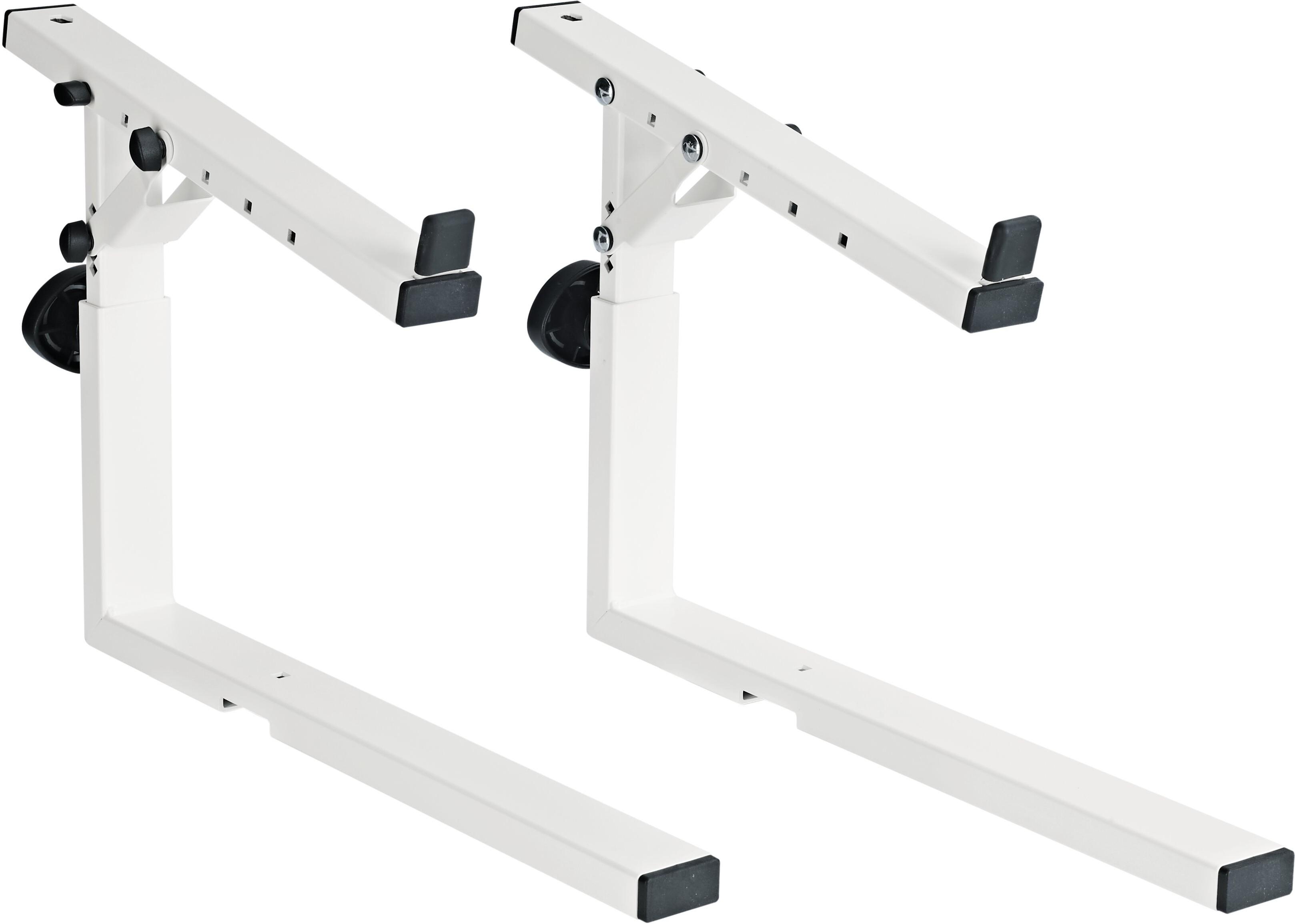 K&M 18811 Second Tier Arms For 18800 Series Keyboard Stands In White - KM18811WH (1).jpg