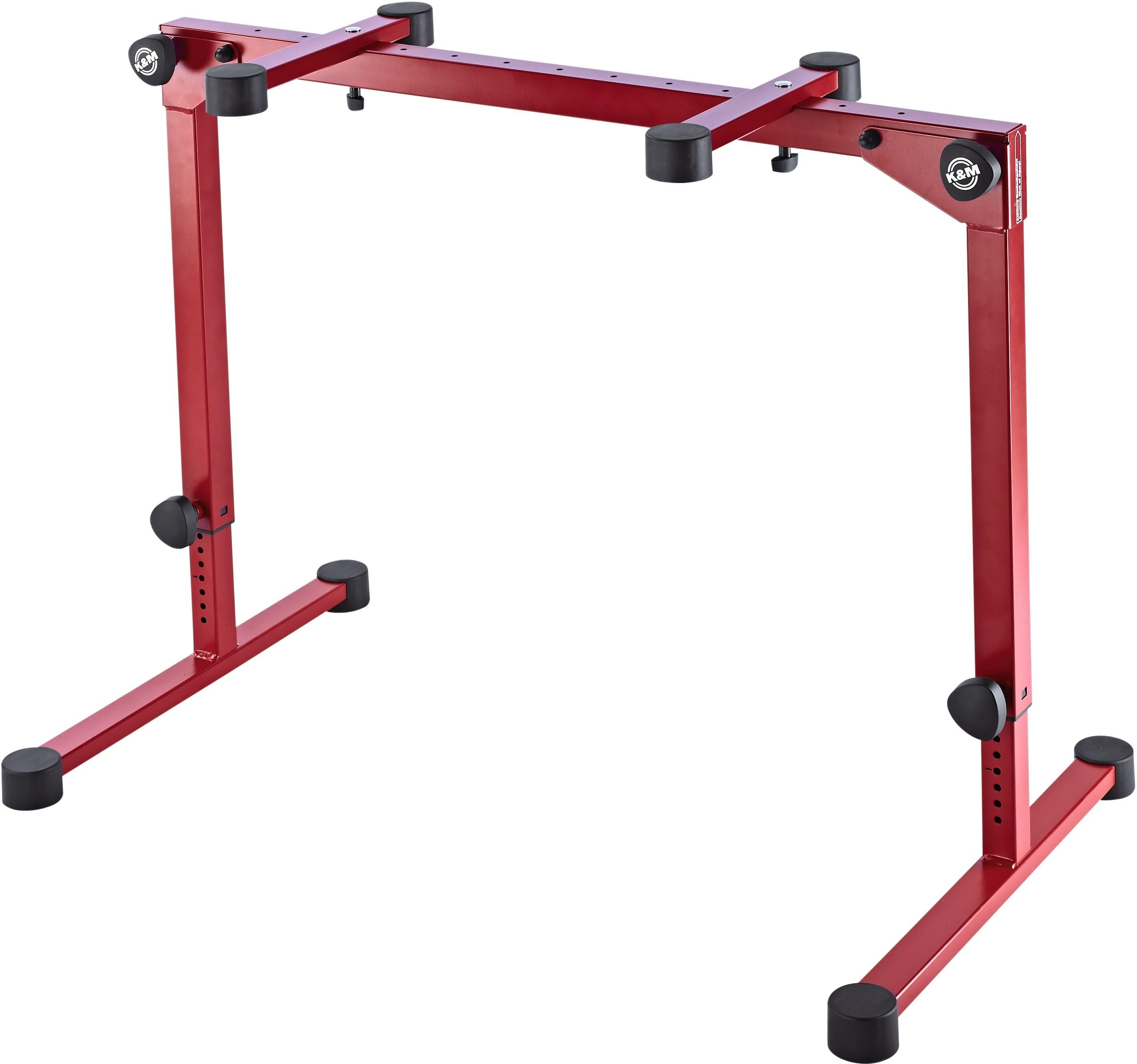 K&M 18820 Foldable Heavy Duty Steel Tube Adjustable Keyboard Table Stand In Ruby Red - KM18820RR (1).jpg