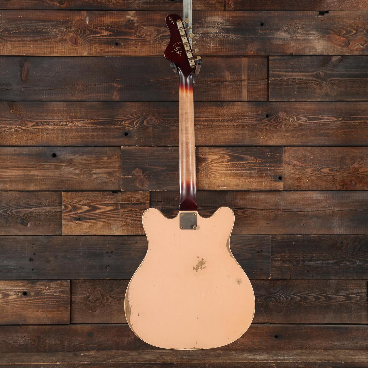 Castedosa 3511 Lobo Semi-Hollow Electric Guitar in Dirty Shell Pink, Medium Aged - CAST3511LOBODSP 459 (5).JPG