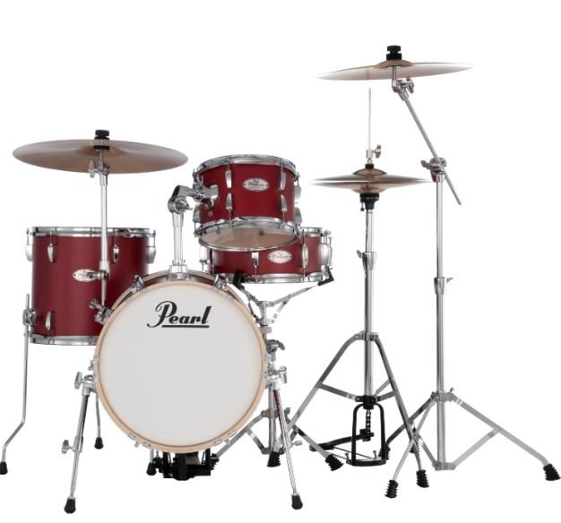 Pearl Midtown Compact 16" Acoustic Drum Kit in Matte Red - MT564C-D747.jpg