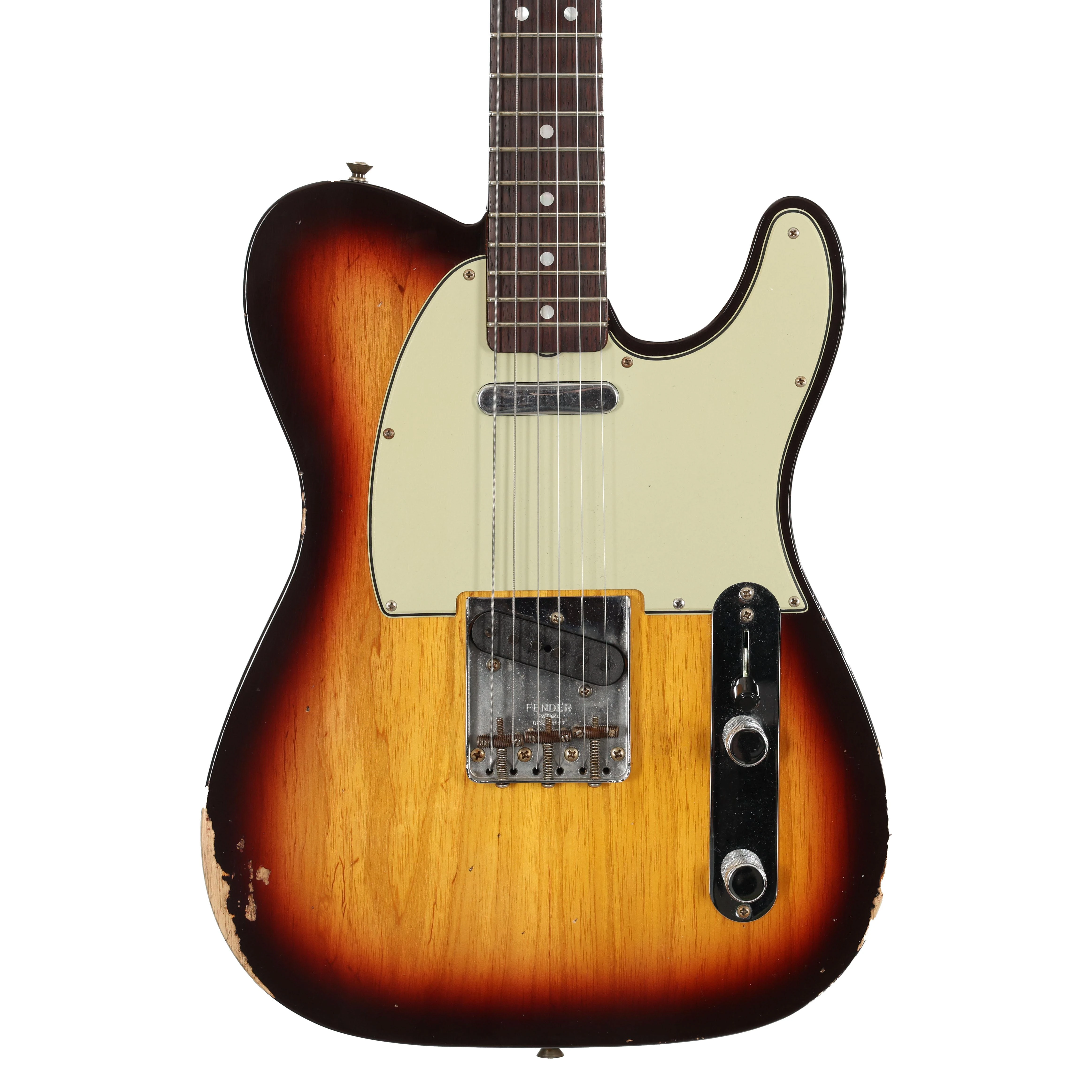 Second Hand Fender Custom Shop 64 Tele Chocolate Burst Relic 378 - SH-114-2378 (2).jpg