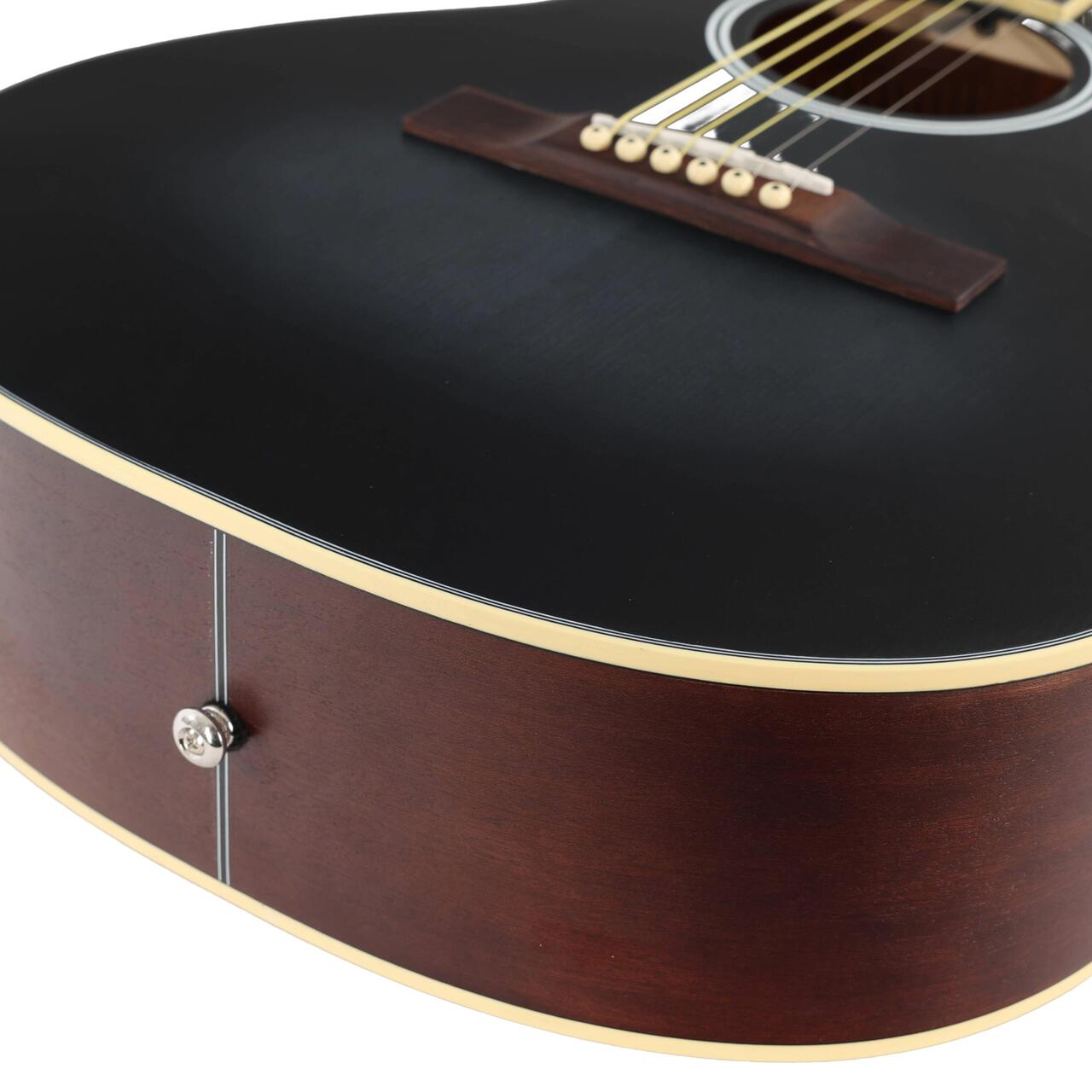 EastCoast PL Parlour Acoustic Guitar in Faded Black - EC-PL-FBK (7).jpg