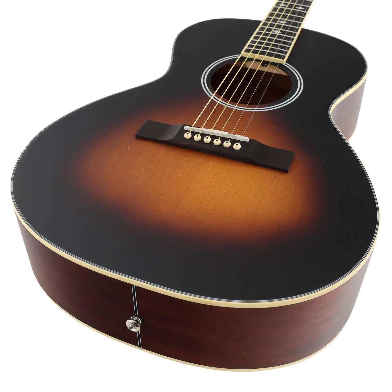 EastCoast PL Parlour Acoustic Guitar in Tobacco Burst - EC-PL-TBS (5).jpg