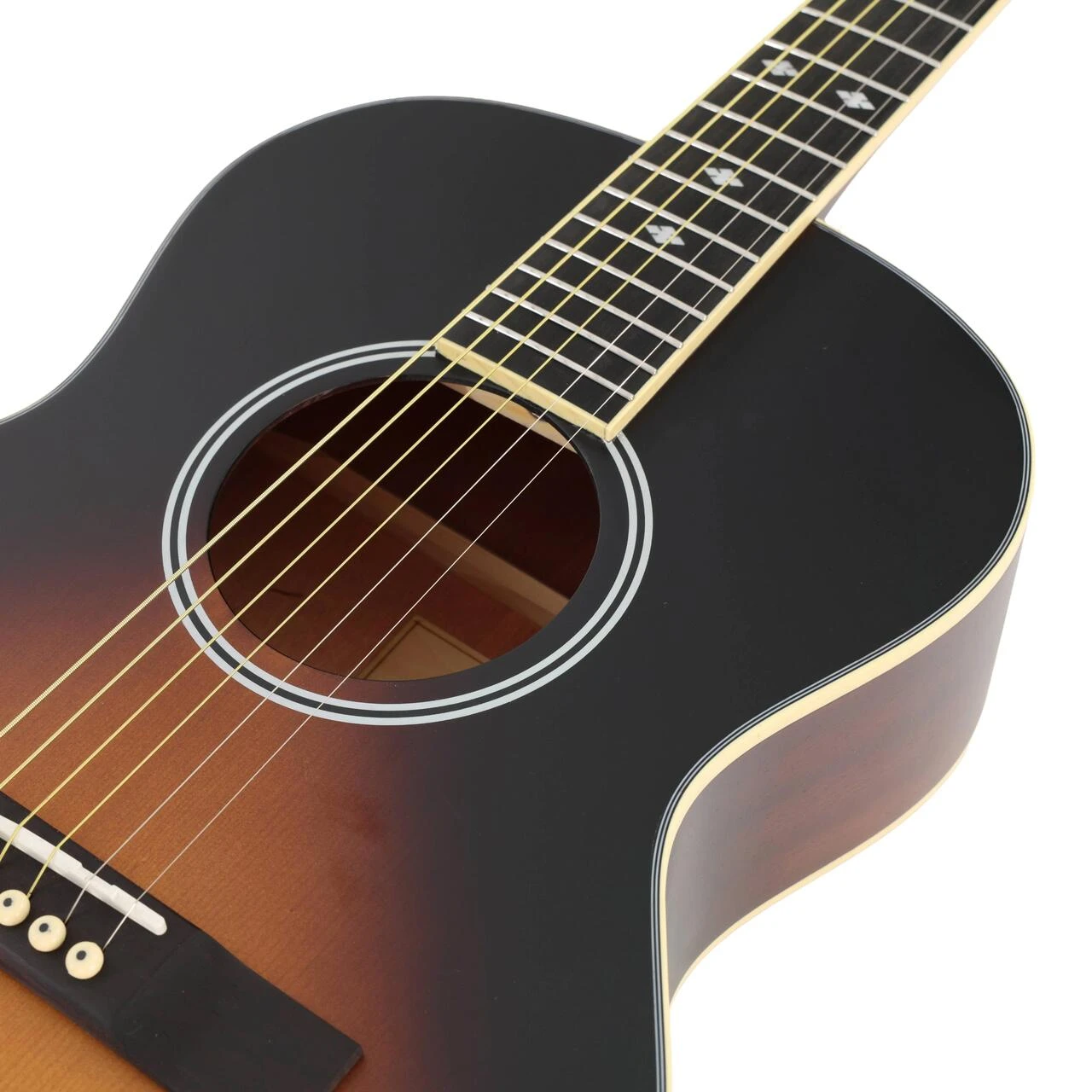 EastCoast PL Parlour Acoustic Guitar in Tobacco Burst - EC-PL-TBS (6).jpg