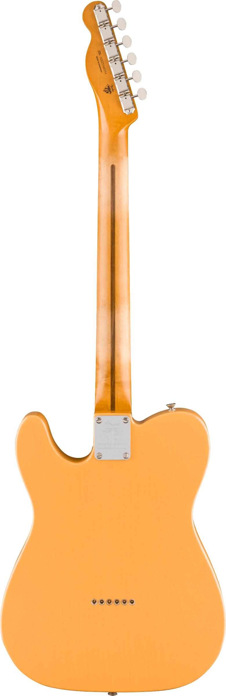 Fender 75th Anniversary Vintera Road Worn 1951 Telecaster Electric Guitar in Butterscotch Blonde - 0140122750-Full-Back.jpg