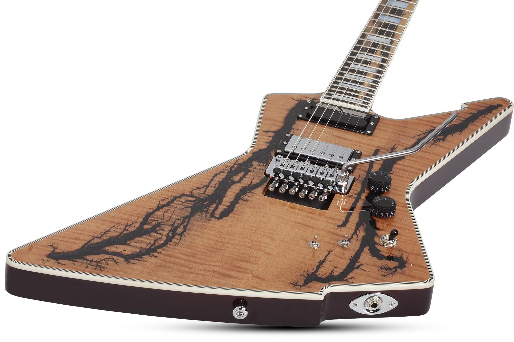 Schecter E-1 FR-S Electro-Resin Electric Guitar in Gloss Natural - SCH-GTR-605-7.jpg