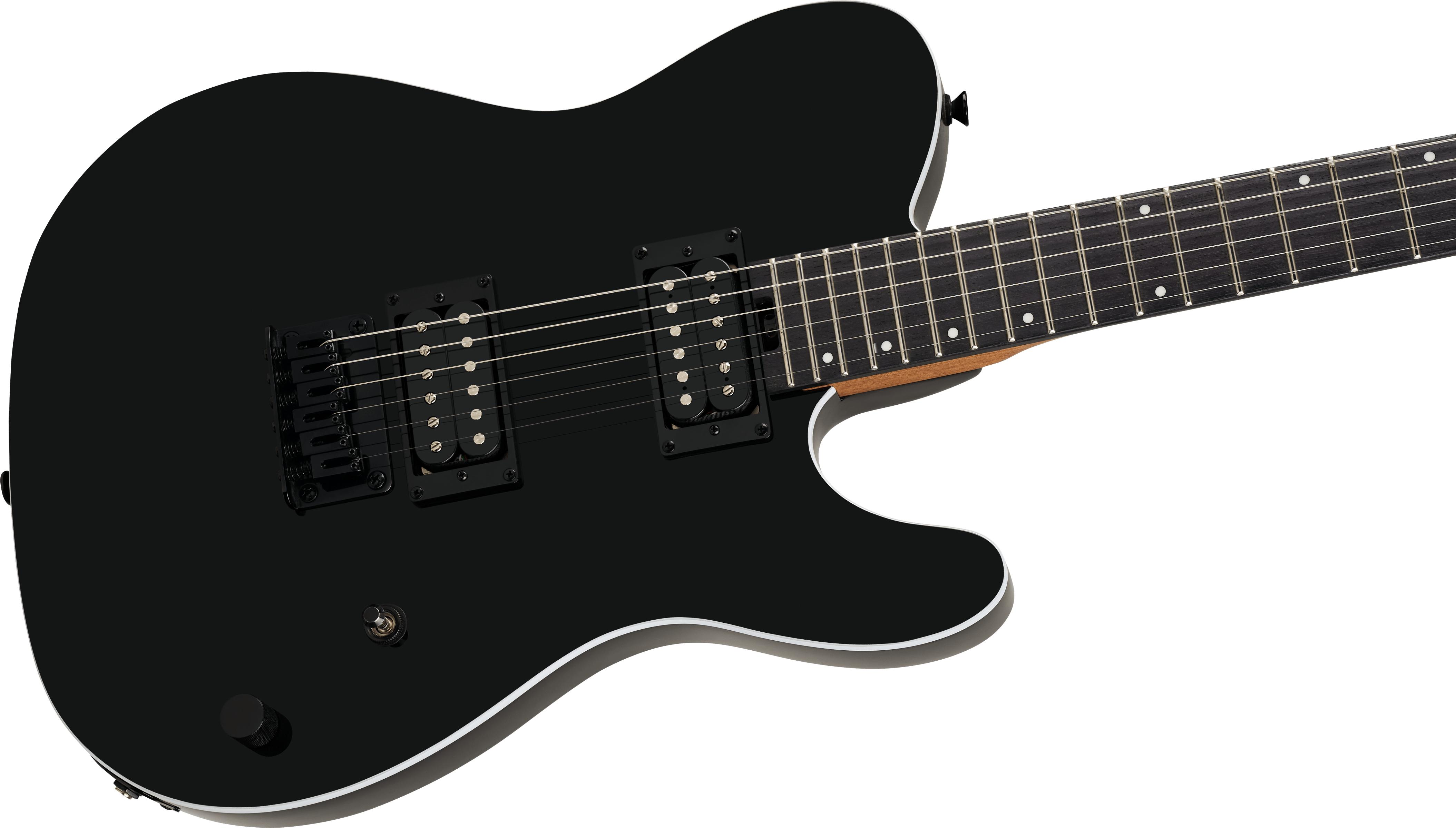 Charvel Standard Series San Dimas Style-2 SD2 HH HT Electric Guitar in Gloss Black - 2976181303-Angle.jpg