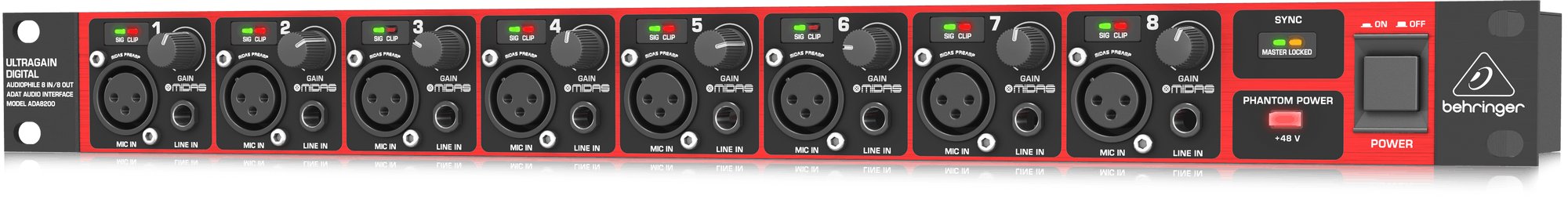 DJ機材 Behringer ADA8200 ULTRAGAIN DIGITAL Behringer ULTRAGAIN DIGITAL ADA8200 Sound cards
