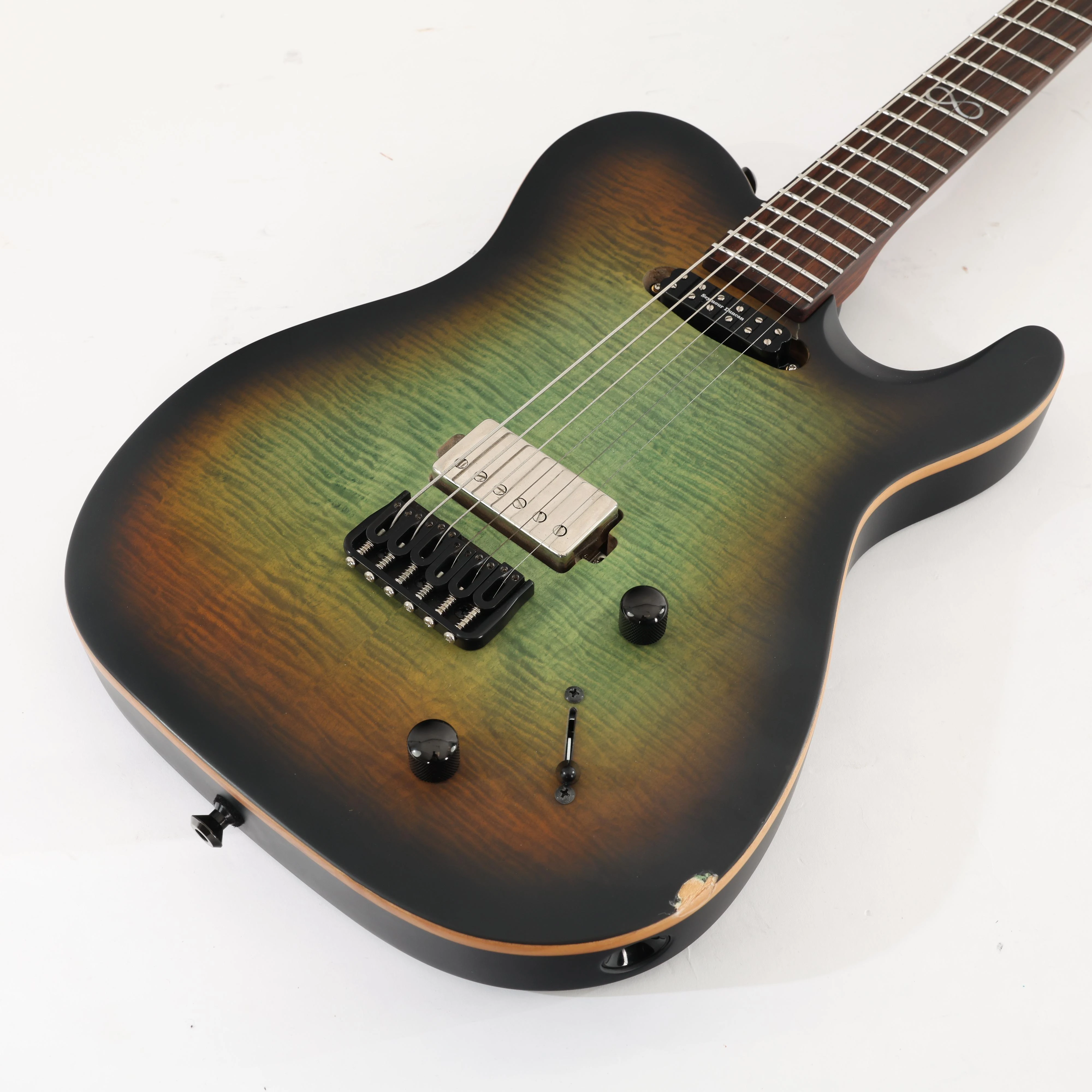 B Stock : Chapman Law Maker Legacy Baritone Electric Guitar in Forest Moss Green - 002 - B-LMKB-LGY--0002 (6).jpg