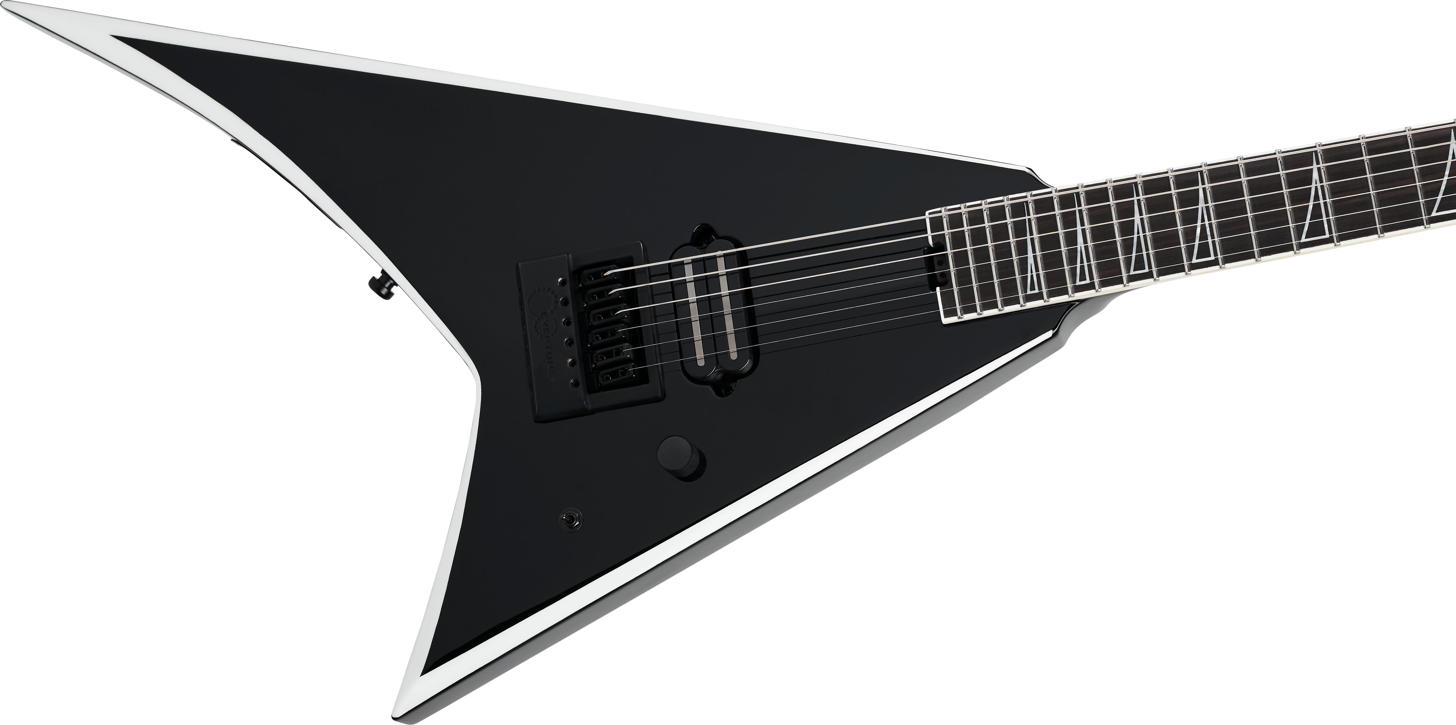 Jackson Pro Plus Series Christian Andreu Signature Rhoads RR24 EVTN Electric Guitar in Black with White Bevels - 2916013503-Angle.jpg