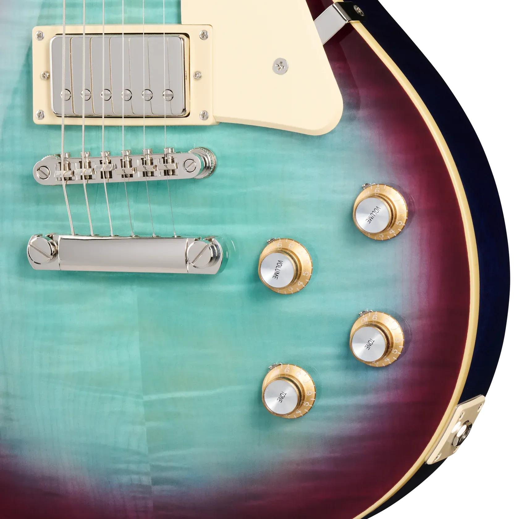 Epiphone Les Paul Std Blueberry 補修・改造有 Epiphone Inspired by Gibson Les Paul Standard 60s Figured in
