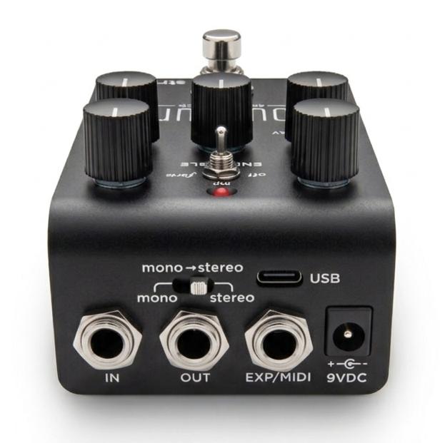 Strymon Limited Edition Cloudburst Midnight Ambient Reverb Pedal in Black - Cloudburst_Midnight_Rear.jpg