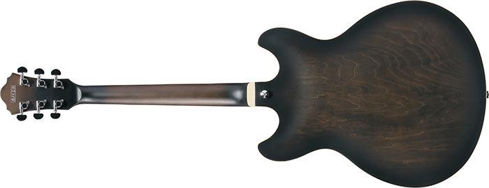 Ibanez AS53-TKF Semi Hollow Electric Guitar in Transparent Black Flat - AS53-TKF-6.jpg