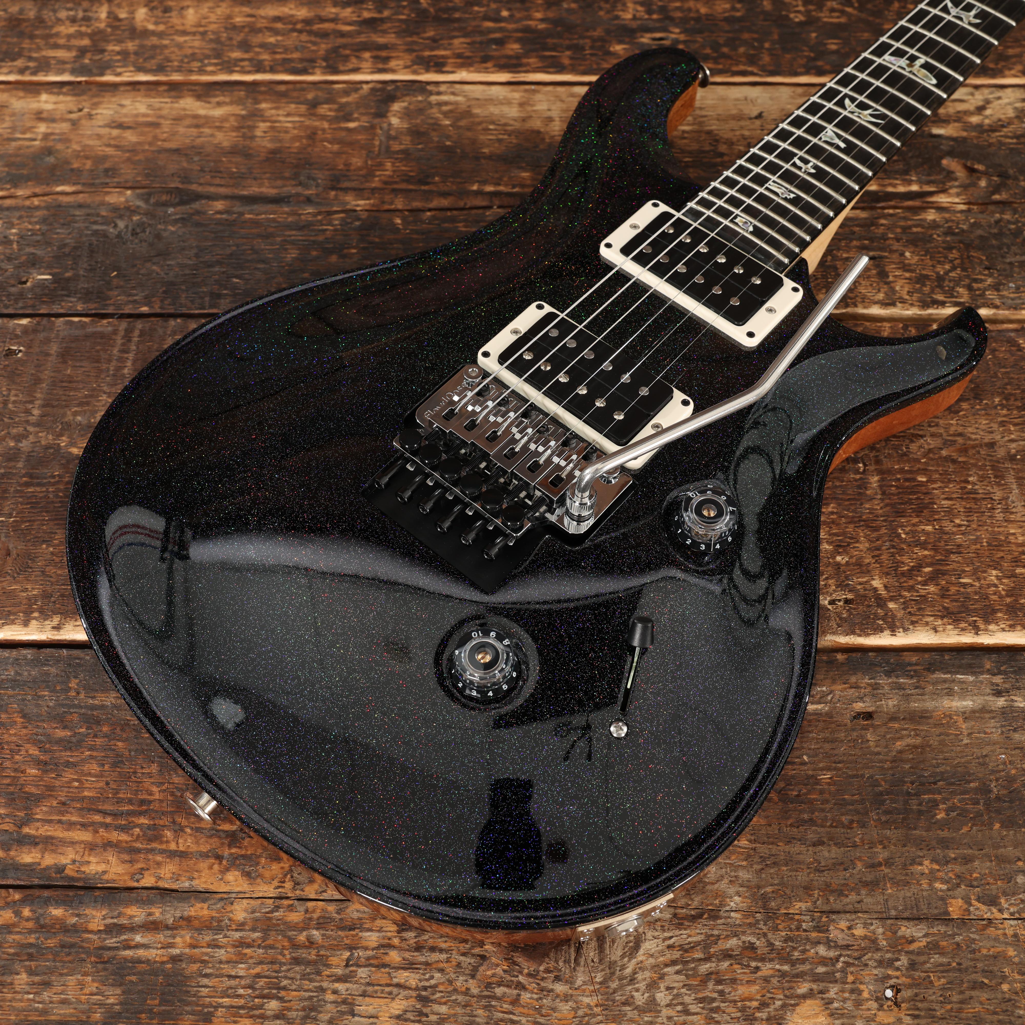 PRS Custom 24 Floyd Electric Guitar in Black Rainbow Holoflake - 0416849 (8).JPG