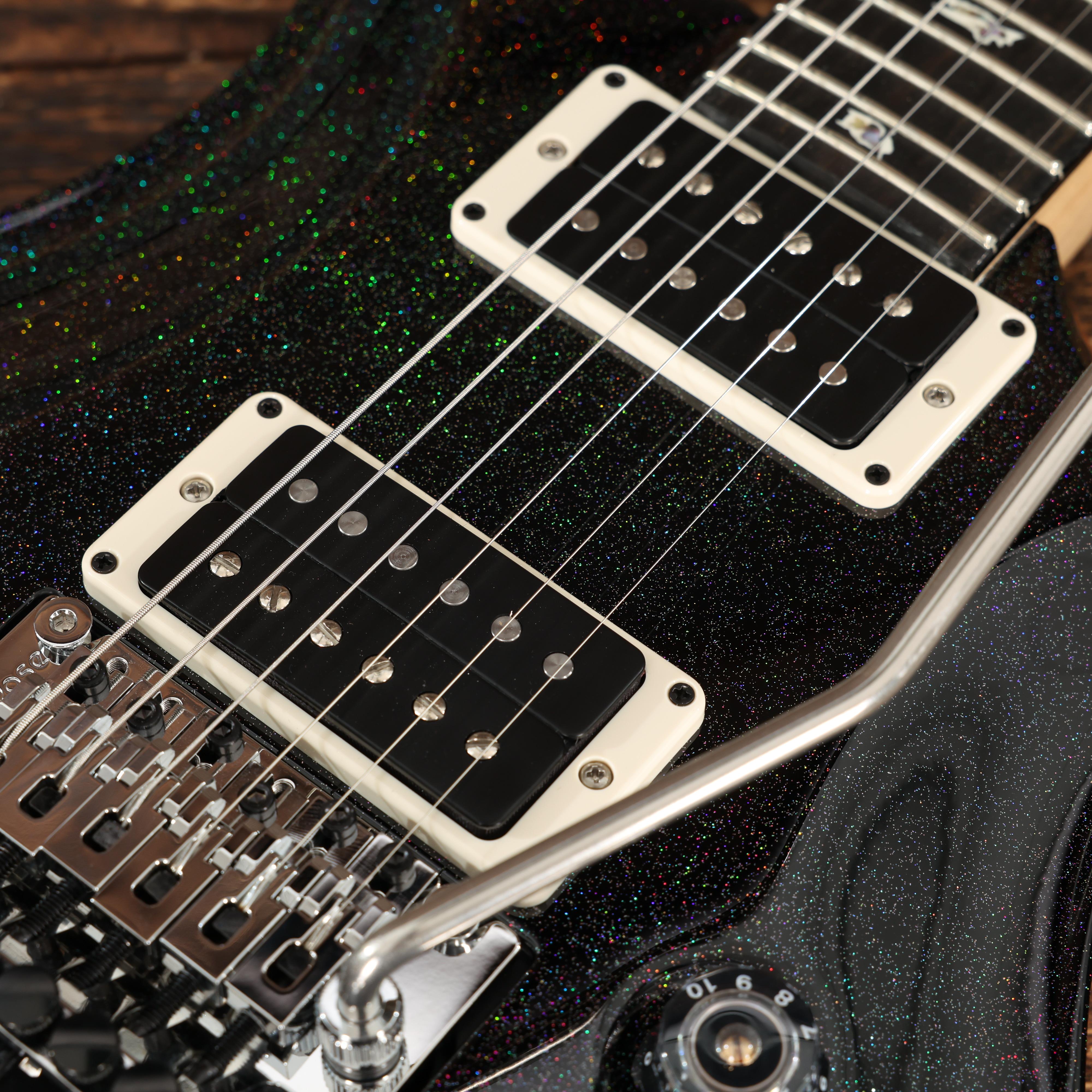 PRS Custom 24 Floyd Electric Guitar in Black Rainbow Holoflake - 0416849 (9).JPG
