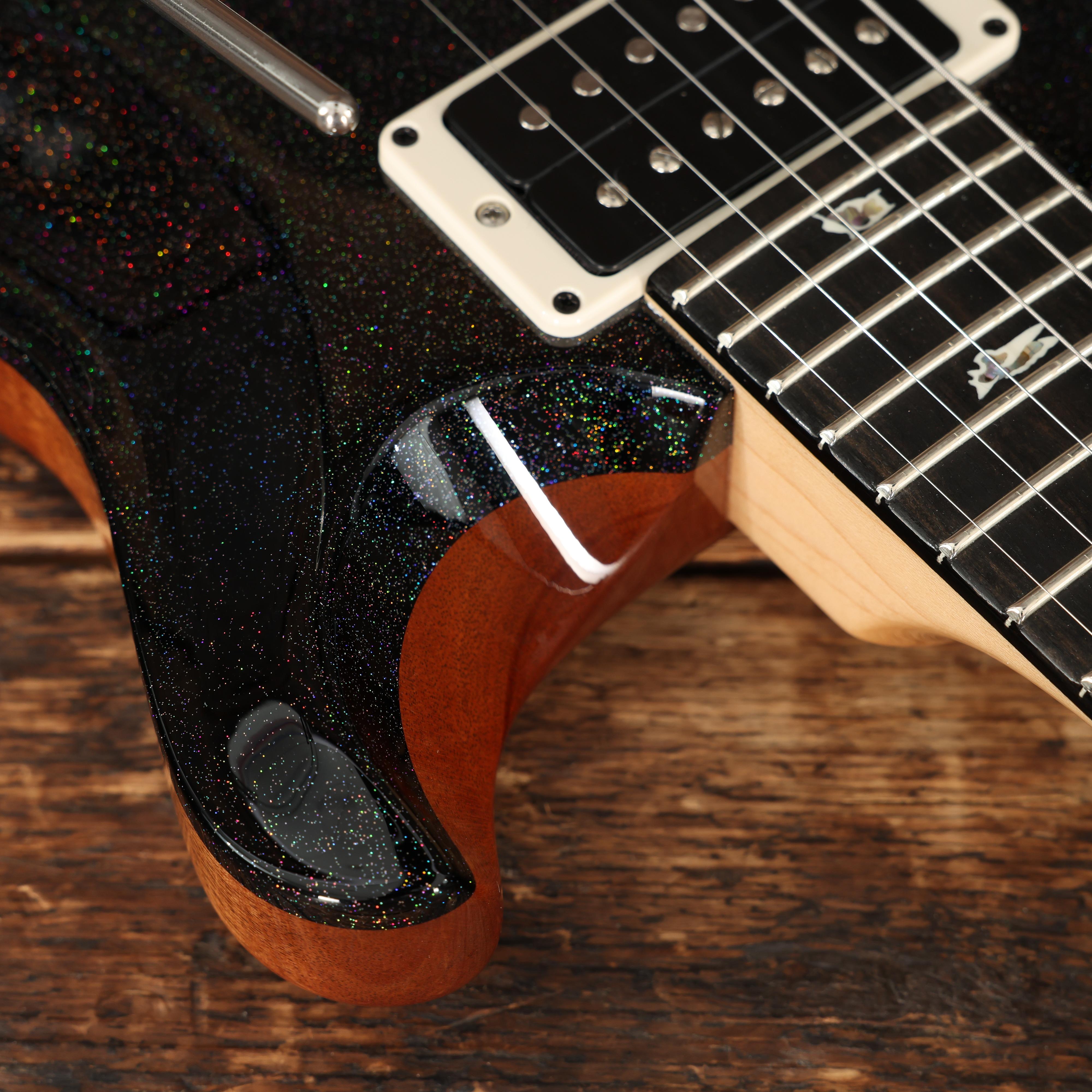 PRS Custom 24 Floyd Electric Guitar in Black Rainbow Holoflake - 0416849 (12).JPG