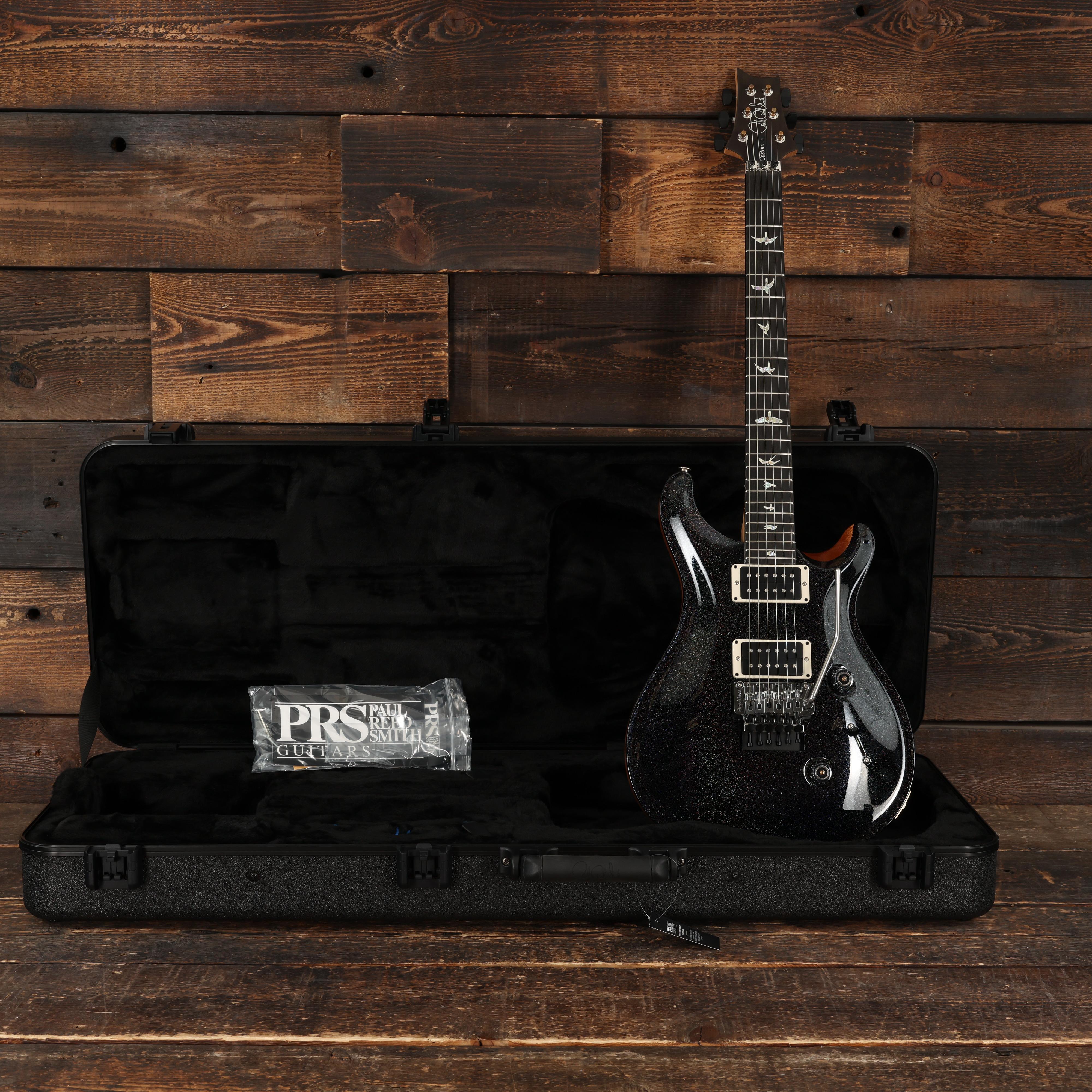 PRS Custom 24 Floyd Electric Guitar in Black Rainbow Holoflake - 0416849 (15).JPG