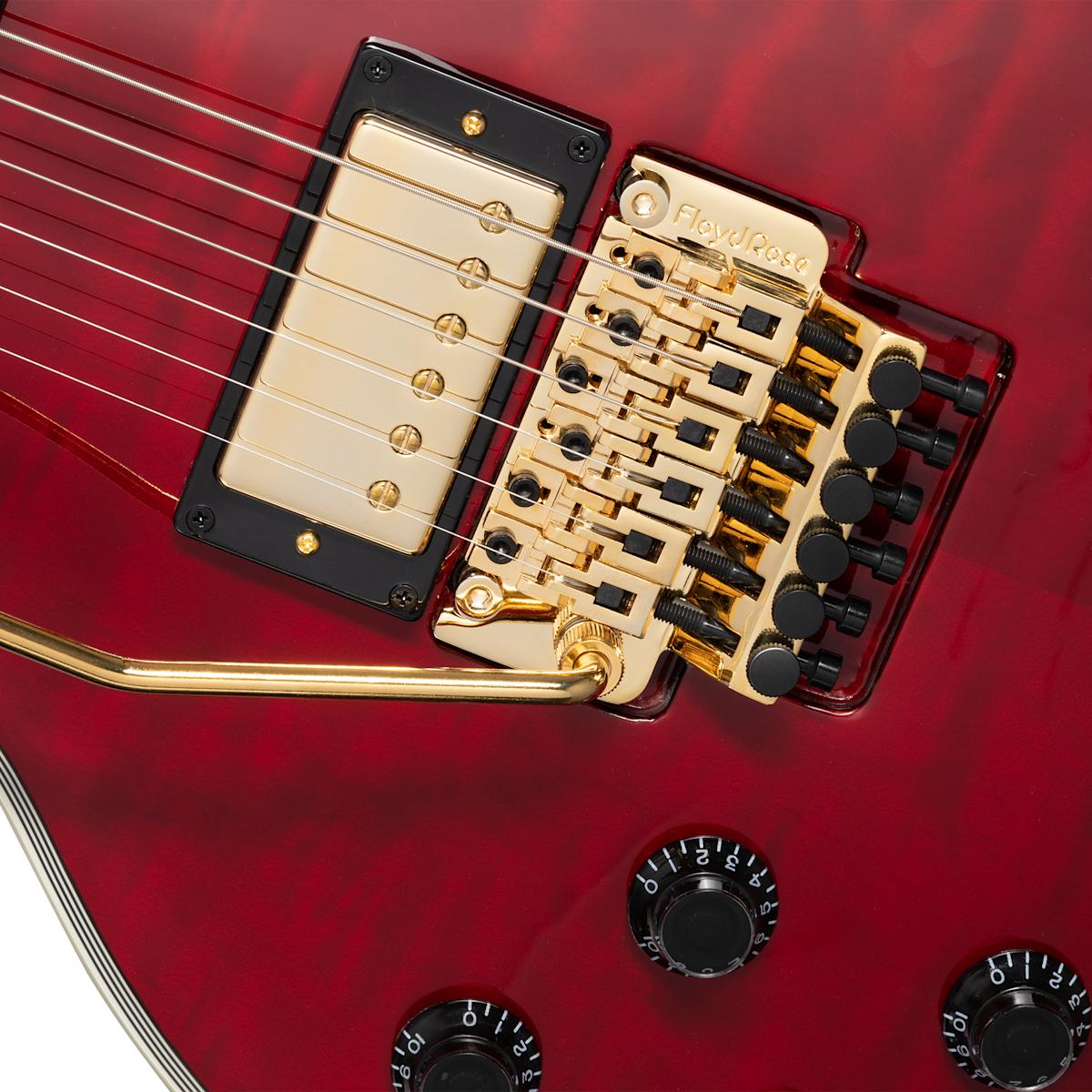 B Stock : Epiphone Artist Alex Lifeson Signature Les Paul Custom Axcess Left-Handed Electric Guitar in Ruby - 002 - EILPACQALRUBGH1L 6.jpg