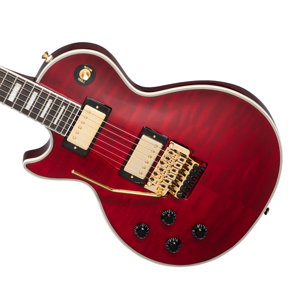 B Stock : Epiphone Artist Alex Lifeson Signature Les Paul Custom Axcess Left-Handed Electric Guitar in Ruby - 002 - EILPACQALRUBGH1L 5.jpg