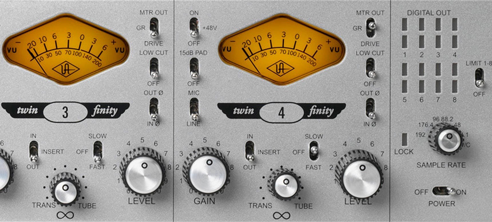 Universal Audio 4-710d 4-Channel Twin-Finity Mic Preamp & DI
