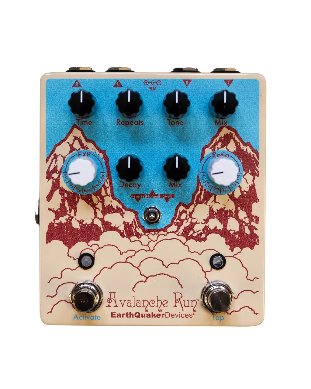 EarthQuaker Devices Avalanche Run V2 Stereo Reverb and Delay Pedal Custom Colourway - Avalanche Run Custom Colour Way.jpg