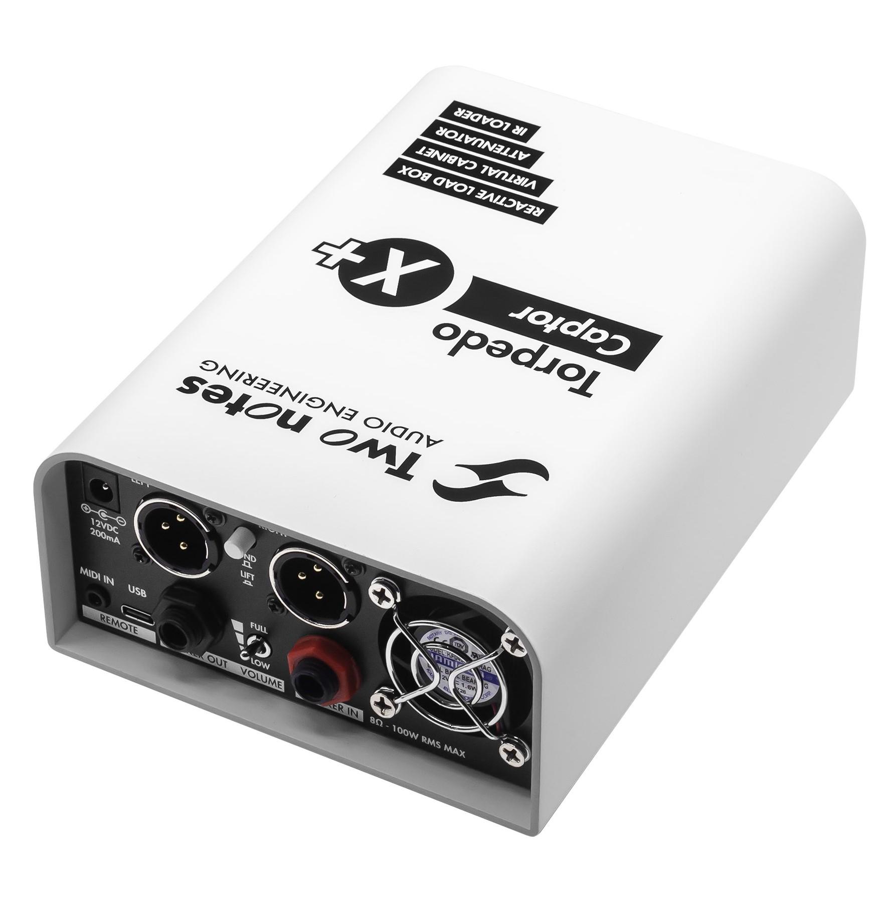 Two Notes Torpedo Captor X Plus 8 Ohm Loadbox & Attenuator - captorx_plus_images_back face_right angle_whiteback.jpg