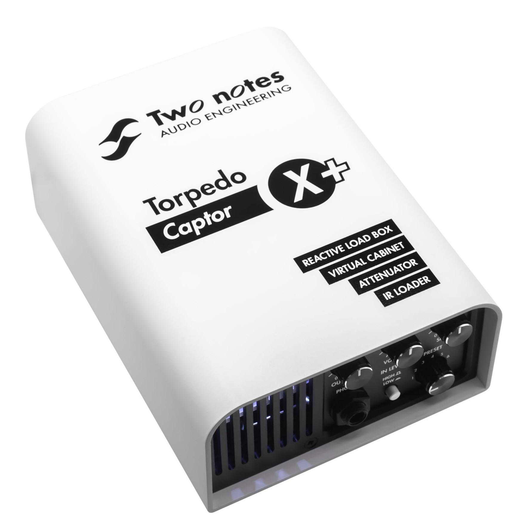 Two Notes Torpedo Captor X Plus Compact Reactive Load Box, Attenuator, DynIR Engine, IR Loader & Stereo Expander - captorx_plus_images_front face_left angle_whiteback.jpg