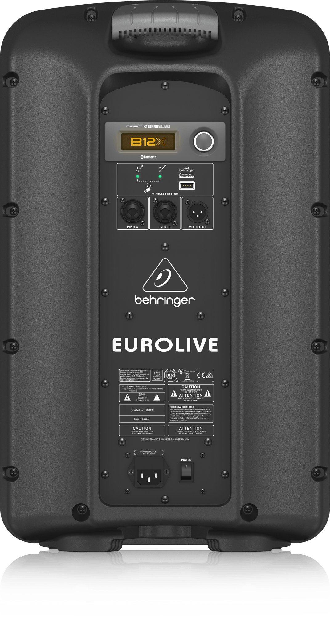 Behringer B12X EUROLIVE (Bluetooth接続OK） Behringer B12X 1000 Watt 2 Way 12