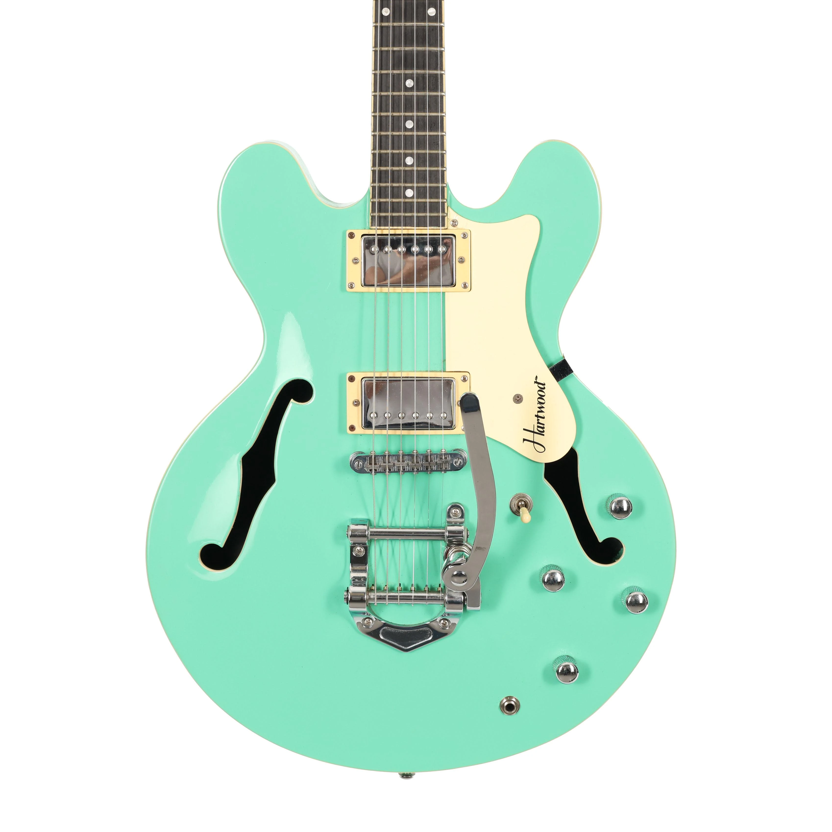 Second Hand Hartwood Revival Vibrato Semi Hollow Jade Green 941 - SH-141-5941 (2).jpg