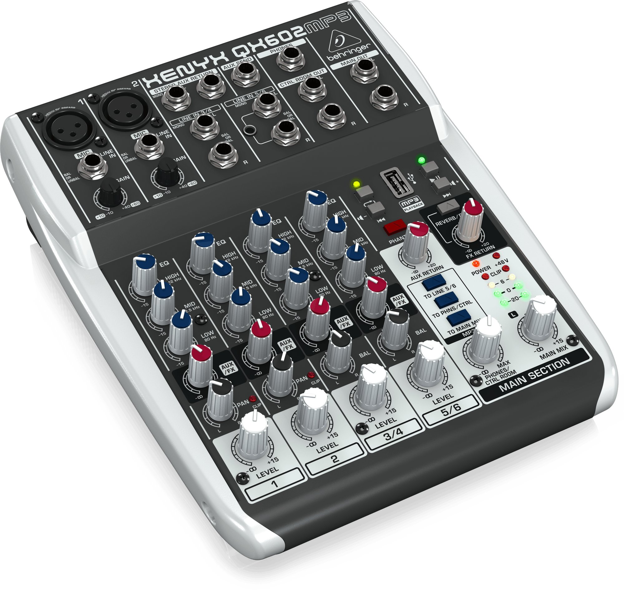 Behringer Xenyx QX602MP3 Analog Mixer with Effects - 433826-QX602MP3_P0BKD_Left_XL.jpg