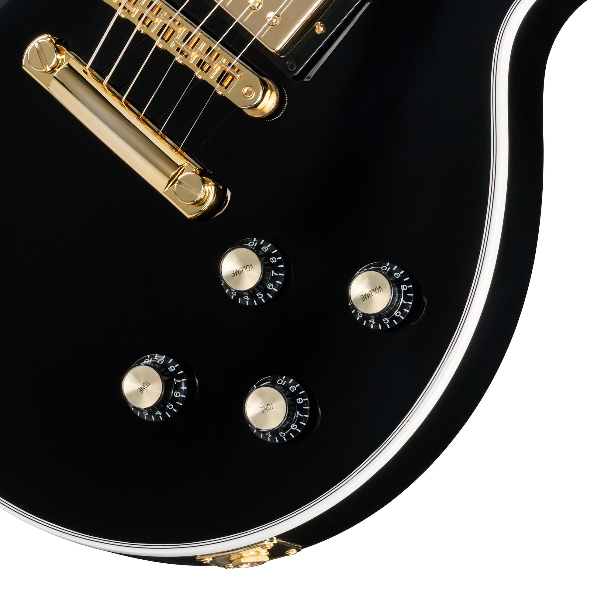 Gibson Les Paul Supreme Electric Guitar in Ebony - LPSUP00EBGH1_8_Knobs.jpg