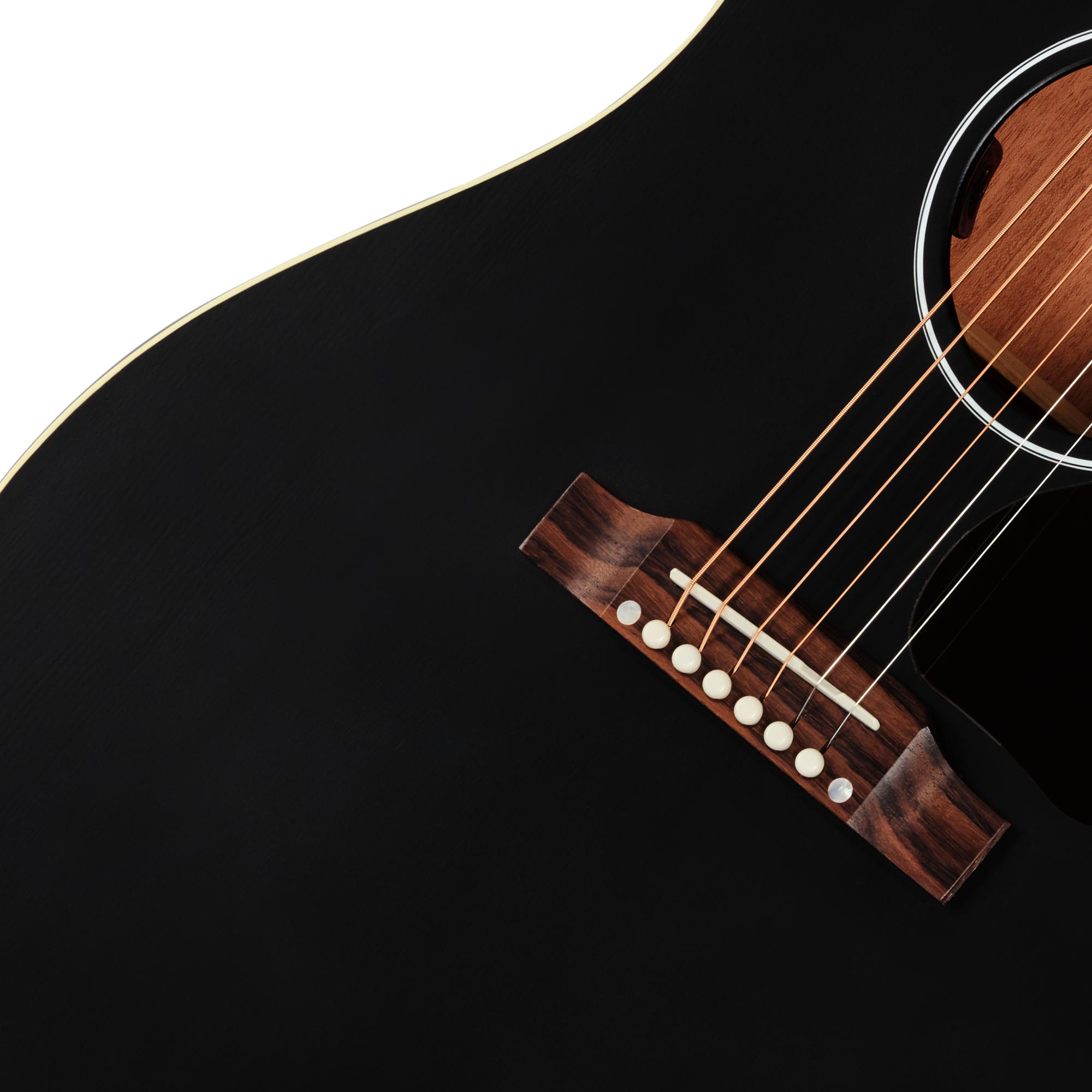 Gibson J-45 Special Electro Acoustic Guitar in Satin Ebony - MCRS45SPCEB_23295054_8_Bridge.jpg
