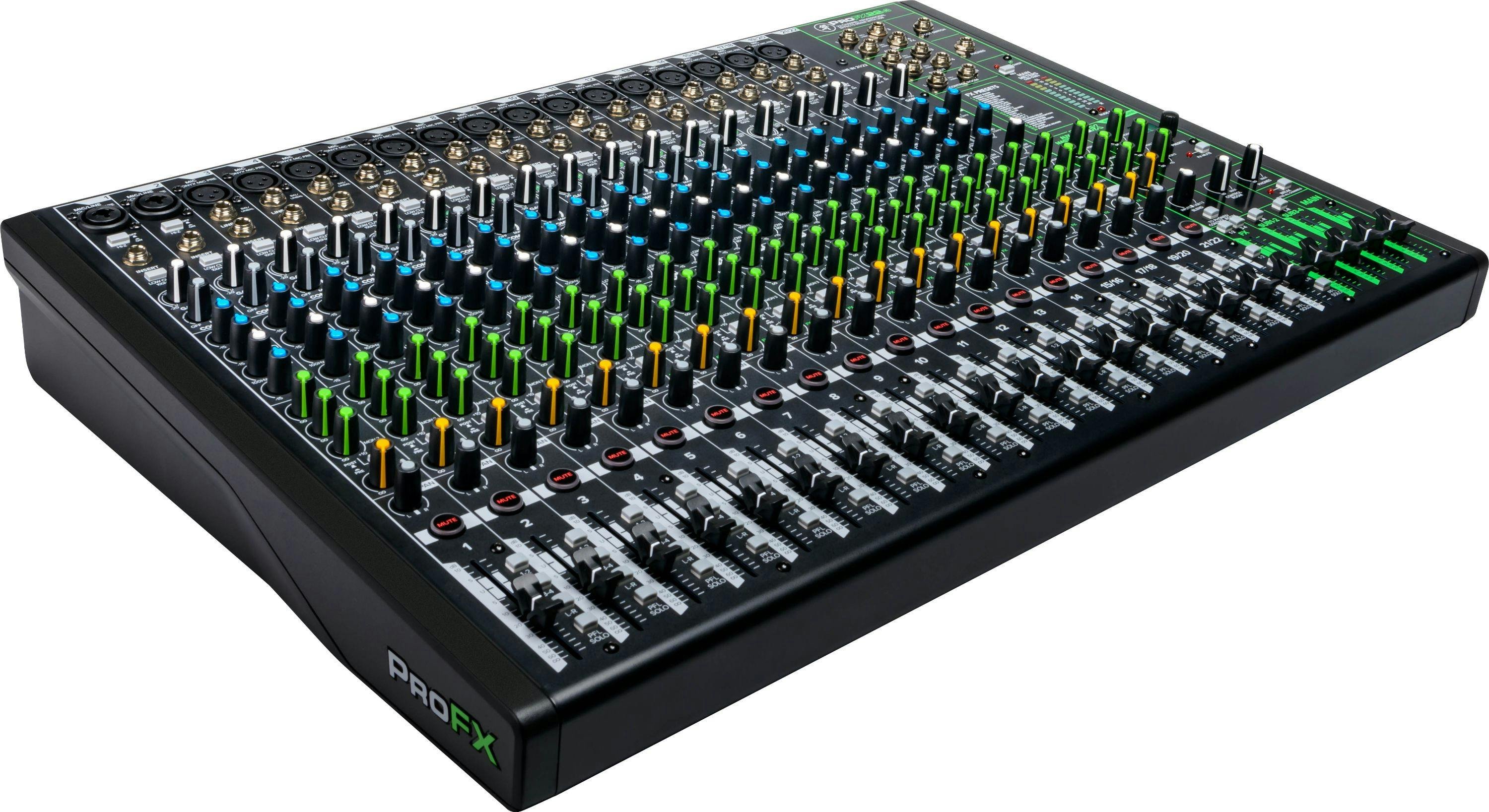Mackie PROFX22 V3 Mixer with Digital FX - 355728-ProFX22v3_3qtrR.jpg
