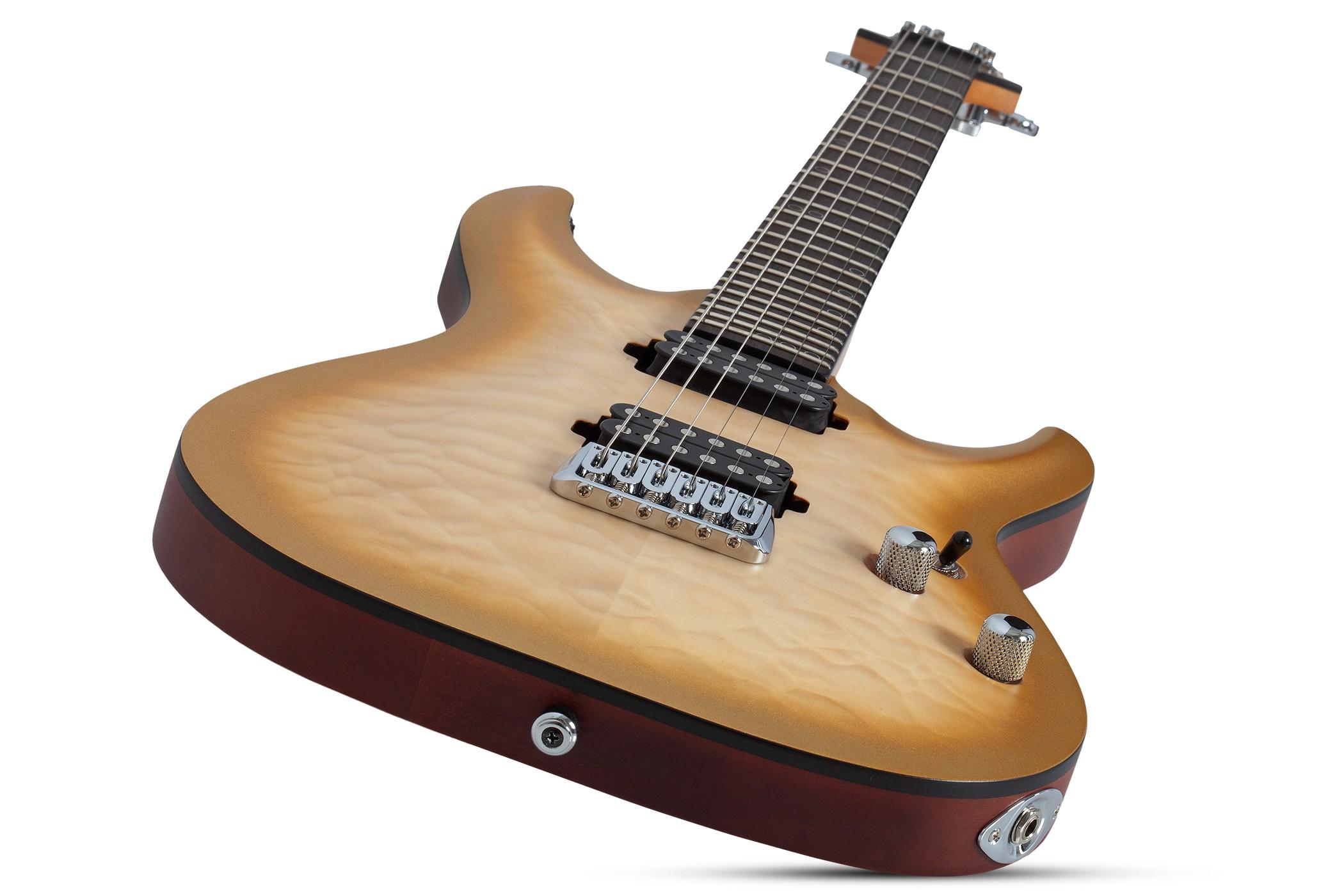 Schecter Omen Extreme-II Electric Guitar in Natural Gold Burst - SCH-GTR-1325-5.jpg