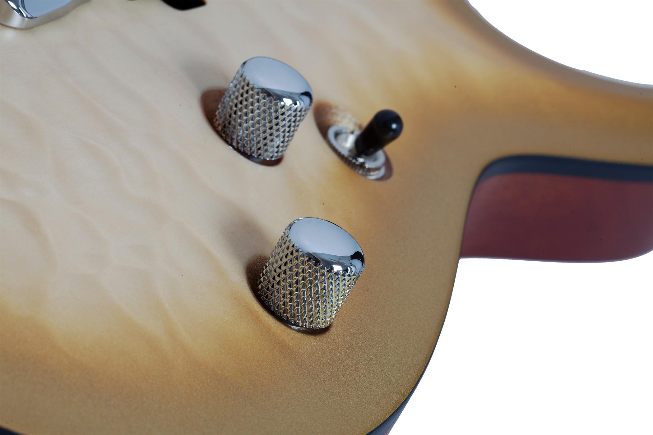 Schecter Omen Extreme-II Electric Guitar in Natural Gold Burst - SCH-GTR-1325-6.jpg