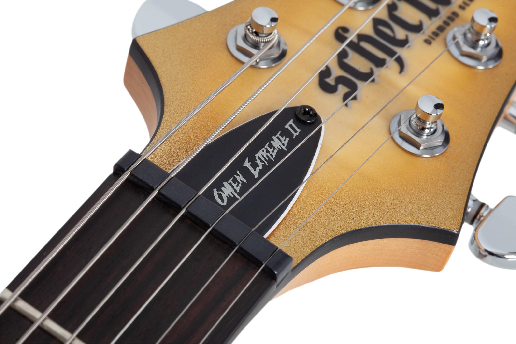 Schecter Omen Extreme-II Electric Guitar in Natural Gold Burst - SCH-GTR-1325-13.jpg