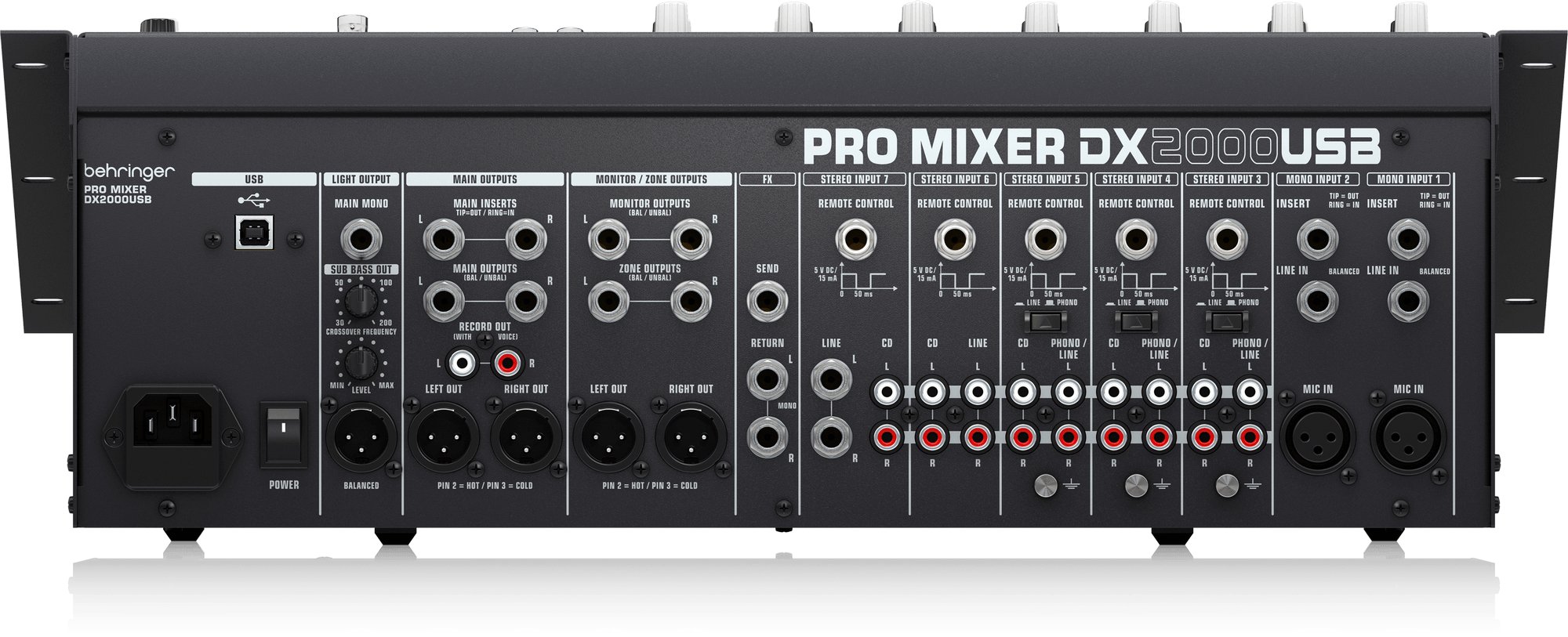 Behringer DX2000USB 7-Channel DJ Mixer and USB Interface
