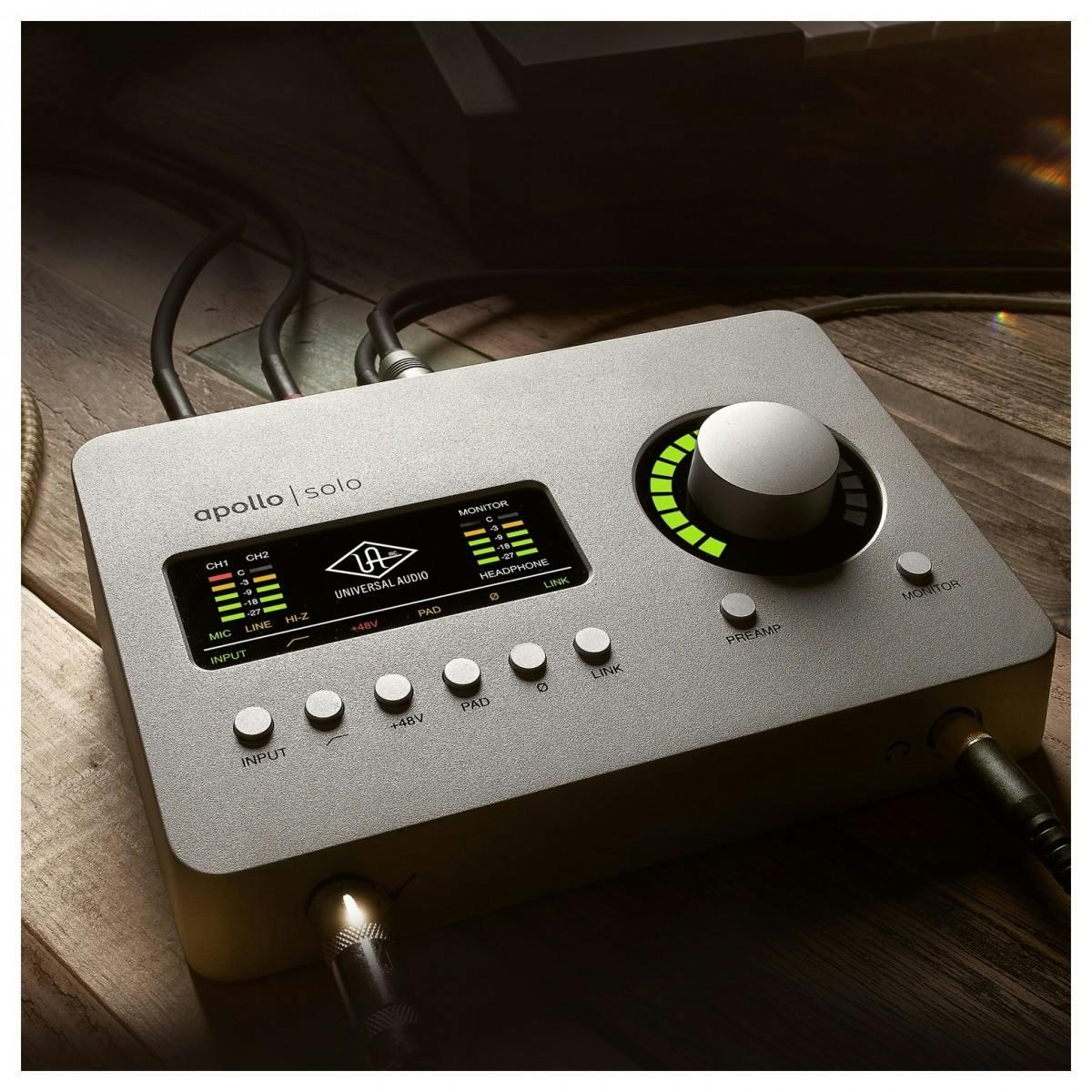 B Stock : Universal Audio Apollo Solo Heritage Edition Thunderbolt 3 Audio Interface - 008 - 514690-1653913573015.jpg