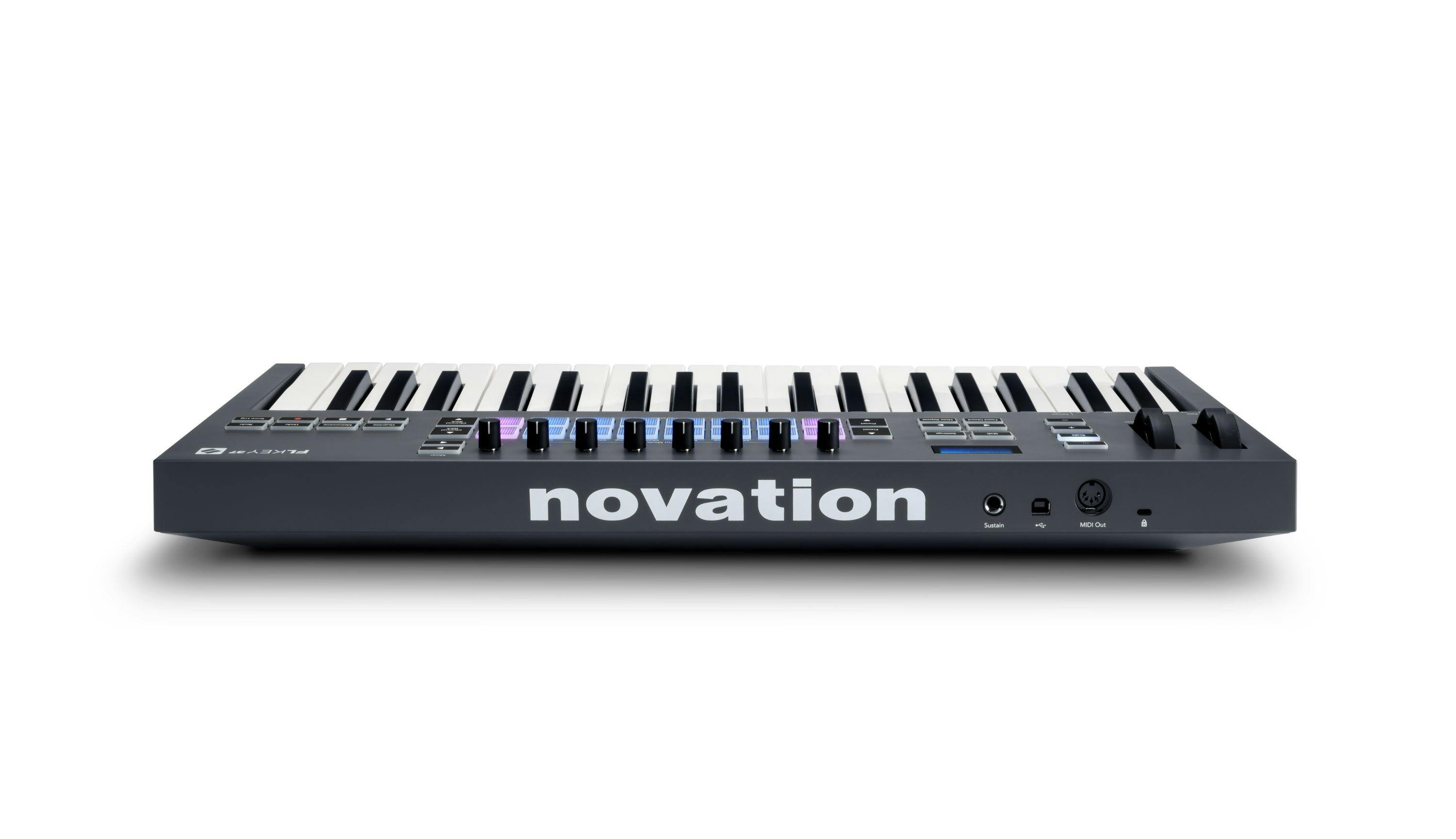 Novation FLkey 37 Dedicated FL Studio MIDI Keyboard & Controller - 498685-FLKEY37_rear-elevated_HR (1).jpg