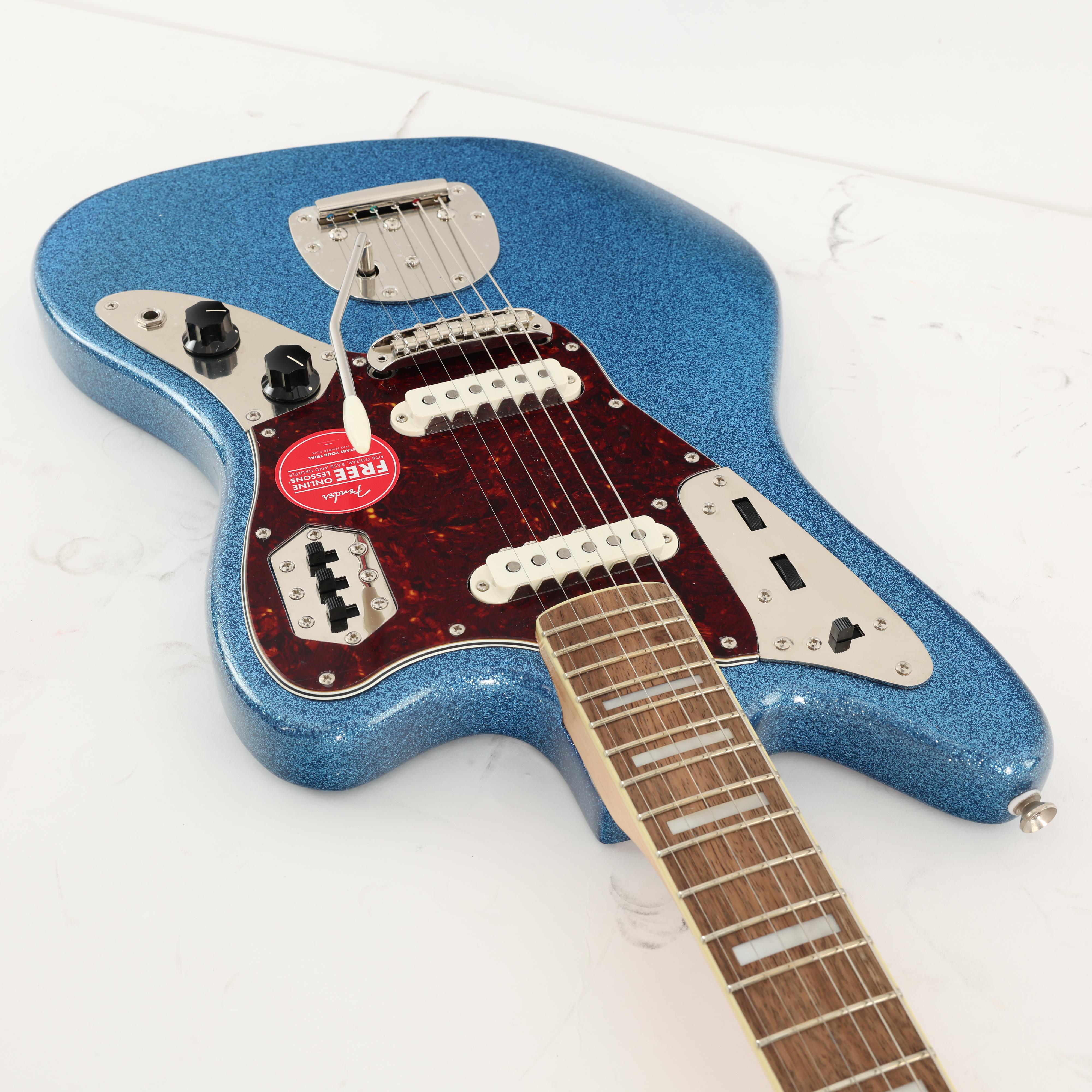B Stock : Squier FSR Classic Vibe 70s Jaguar in Blue Sparkle With Matching Headstock - 005 - B-037409351-0005 (10).jpg