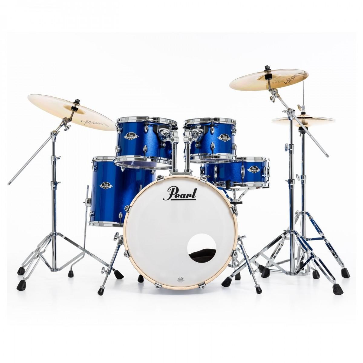 B Stock : Pearl Export 20" Acoustic Drum Kit in High Voltage Blue - No Tom Arms - EXX705NBRC717 1.jpg