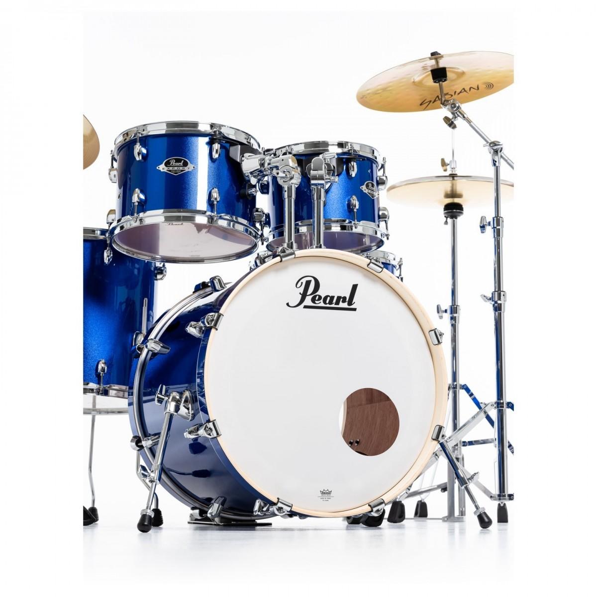 B Stock : Pearl Export 20" Acoustic Drum Kit in High Voltage Blue - No Tom Arms - EXX705NBRC717 7.jpg