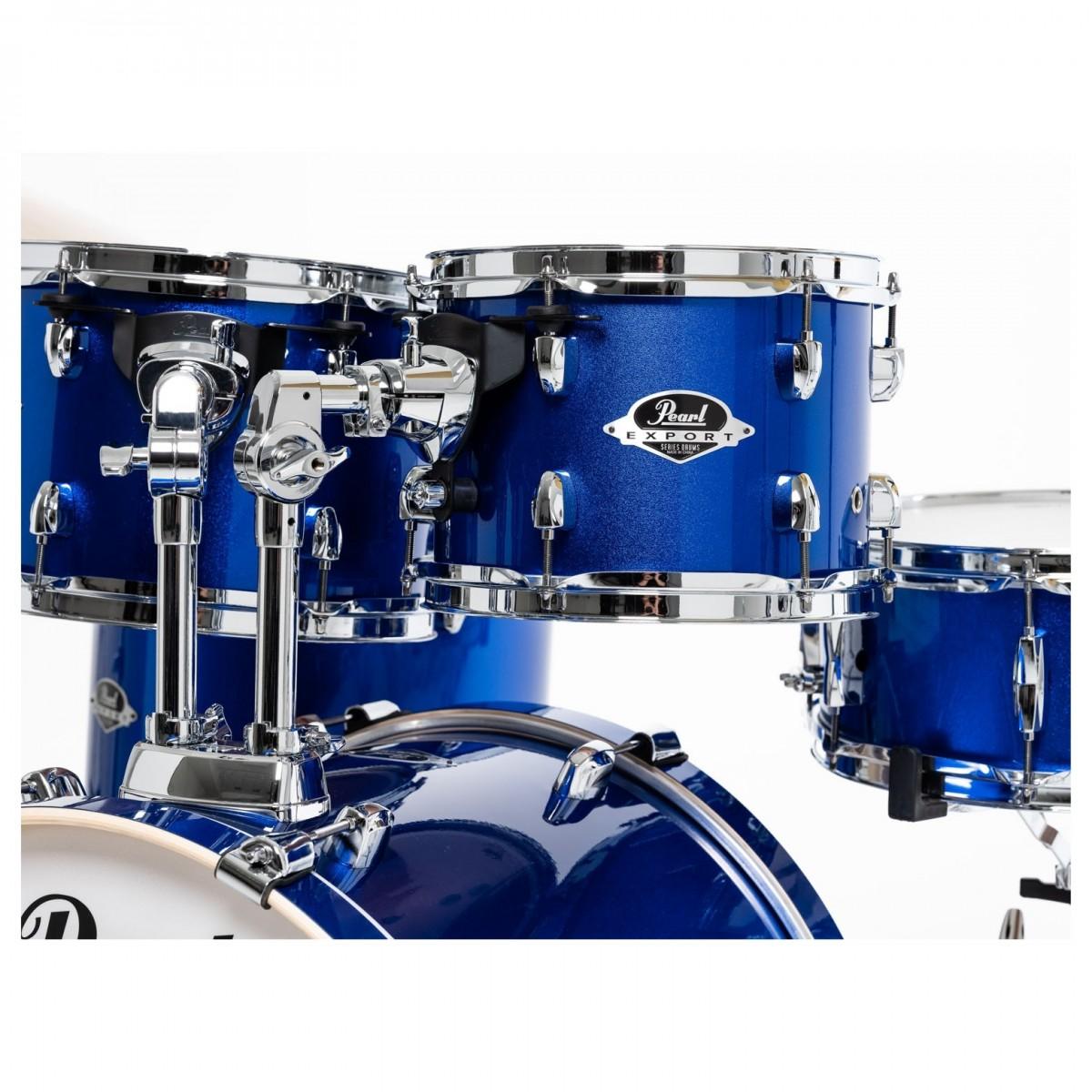 B Stock : Pearl Export 20" Acoustic Drum Kit in High Voltage Blue - No Tom Arms - EXX705NBRC717 5.jpg